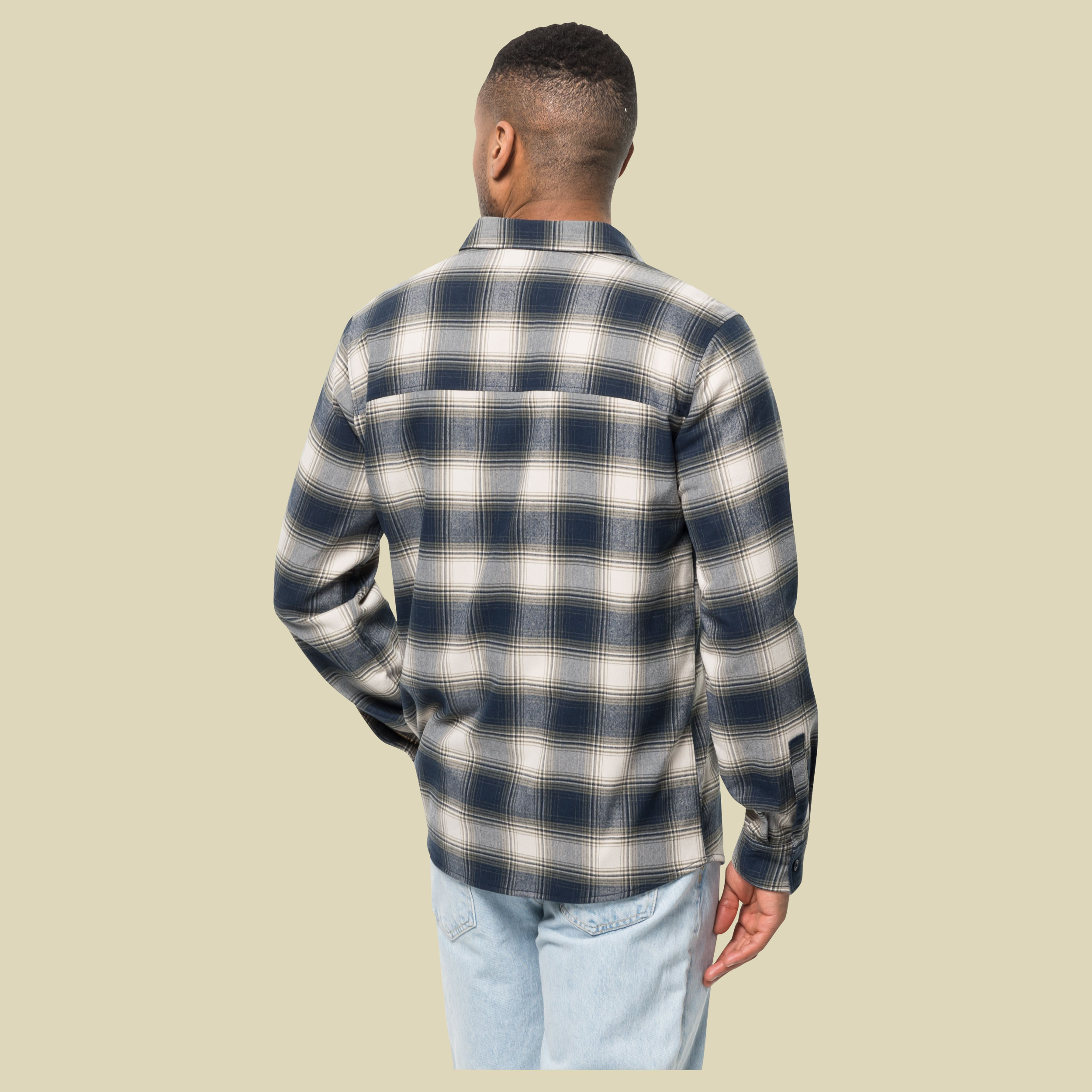 Wanderweg Shirt Men Größe M  Farbe night blue checks