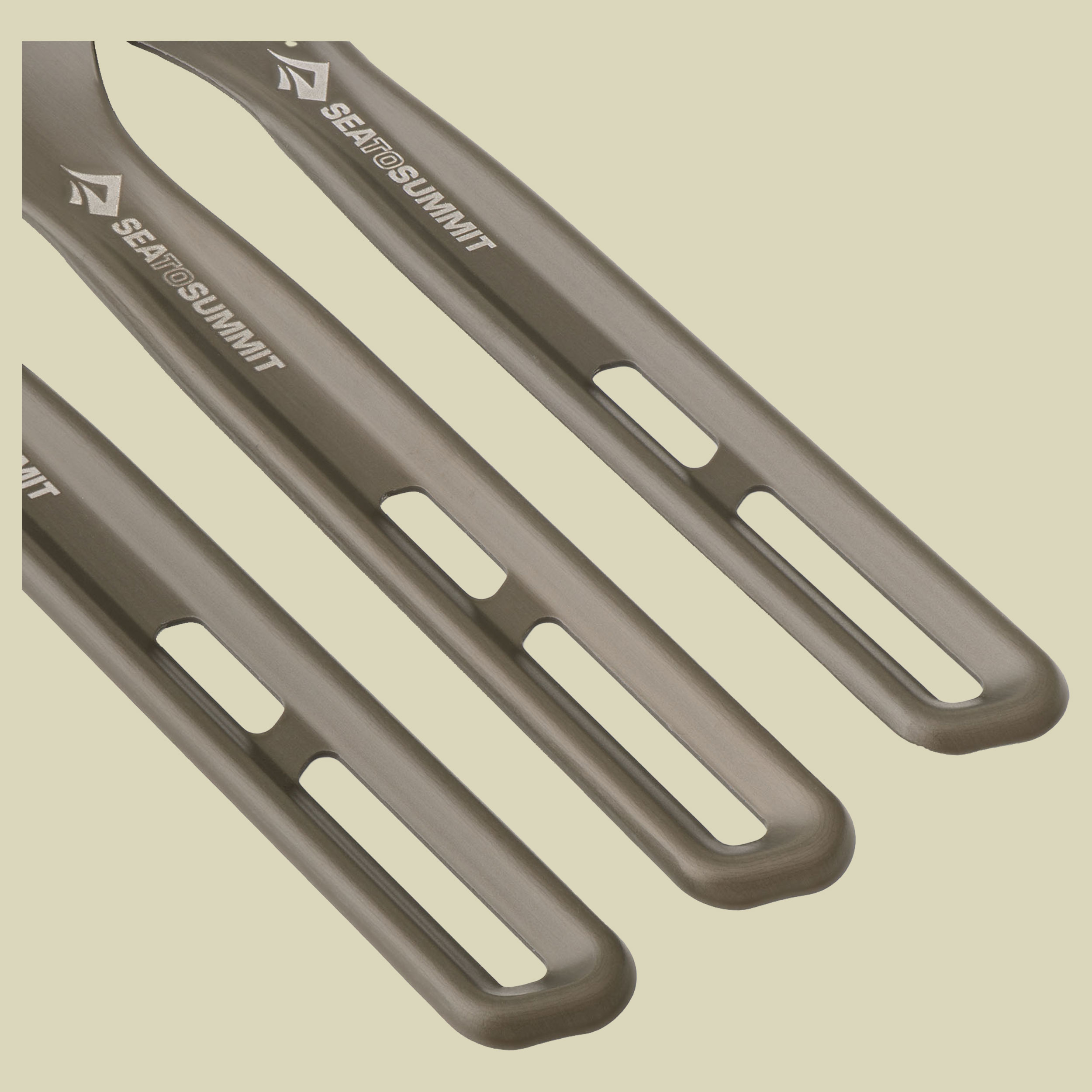 Frontier UL Cutlery Set - [3 Piece] grau - aluminium hard anodised grey