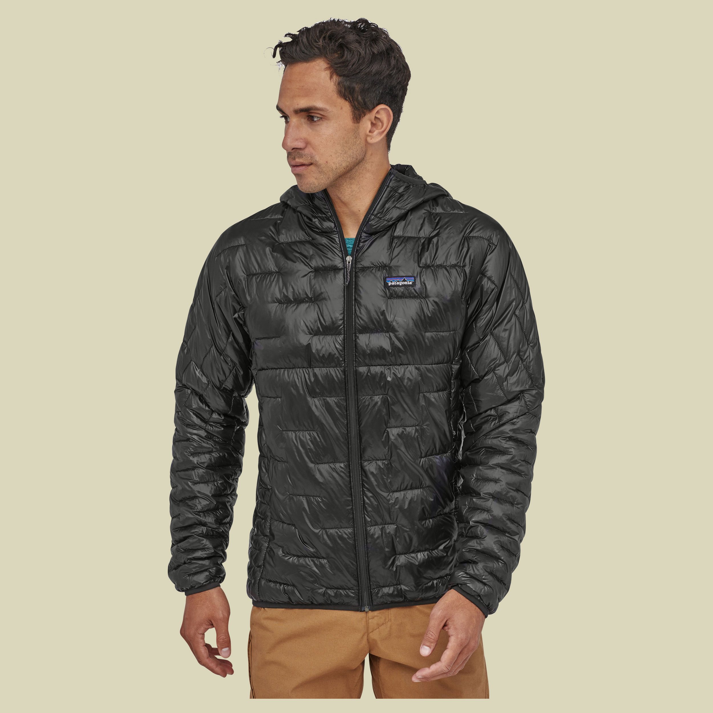 Micro Puff Hoody Men Größe M  Farbe black