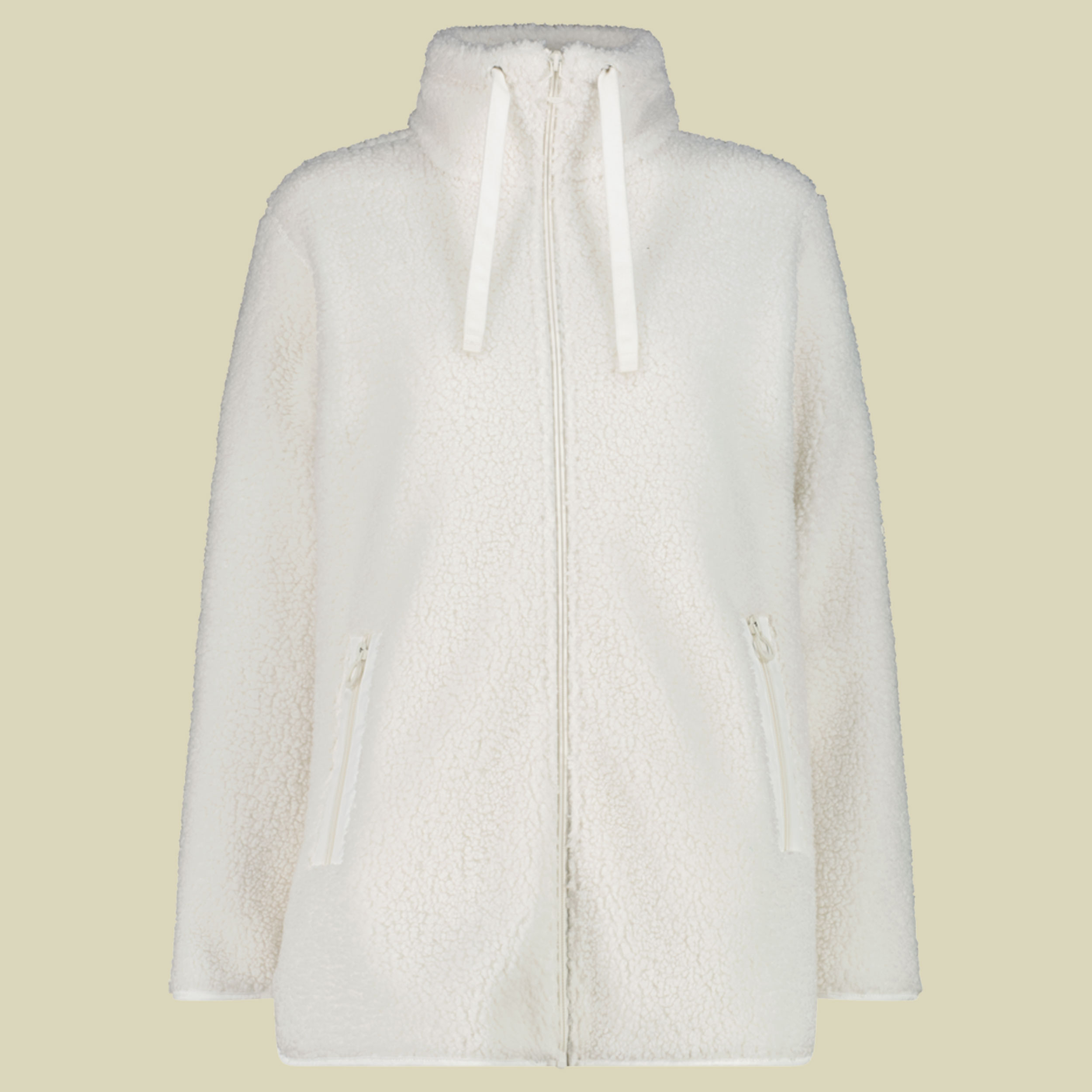 Long Jacket Teddy Fleece Women 36P2906 36 weiß - plaster