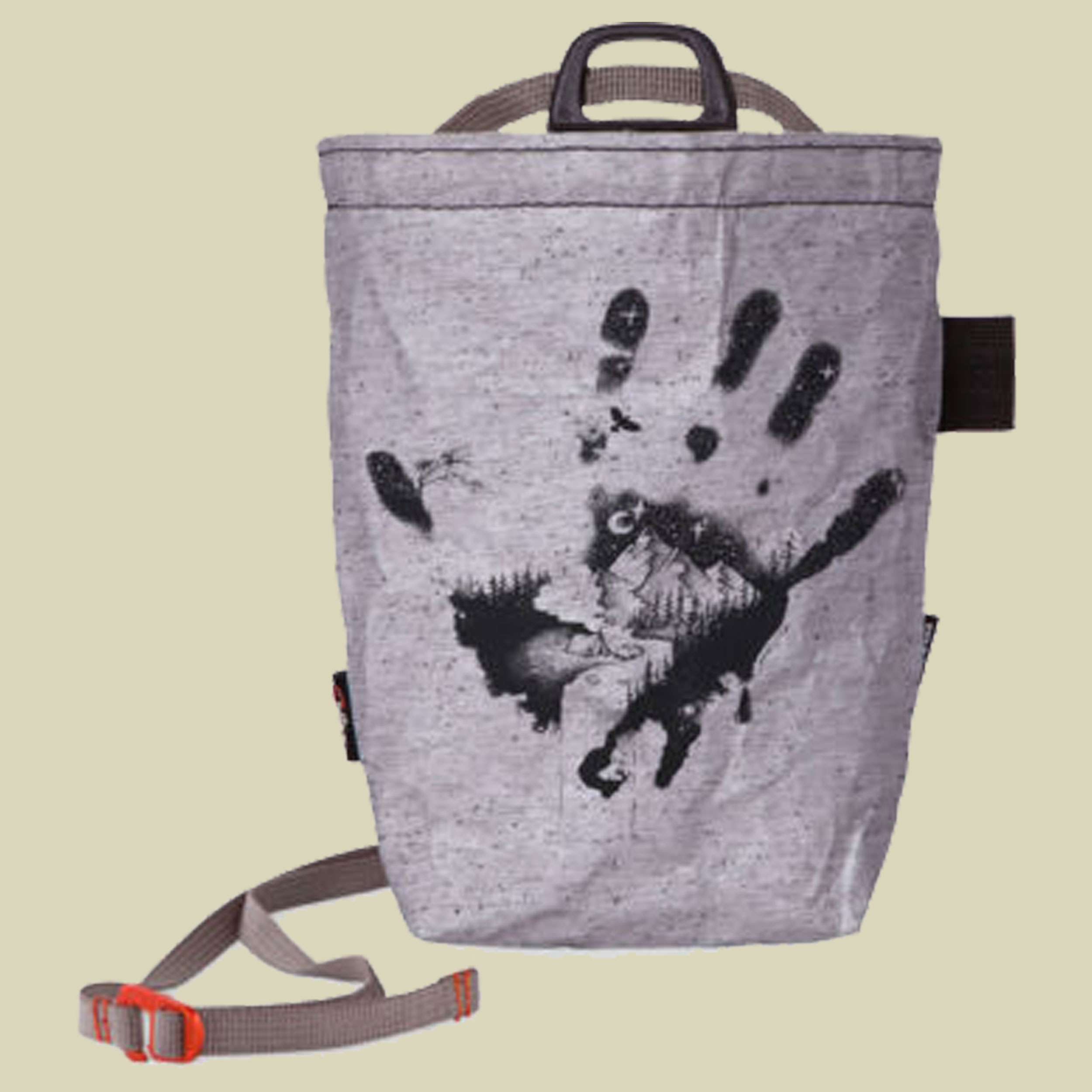 Hand Chalkbag Größe one size Farbe dot grey melange