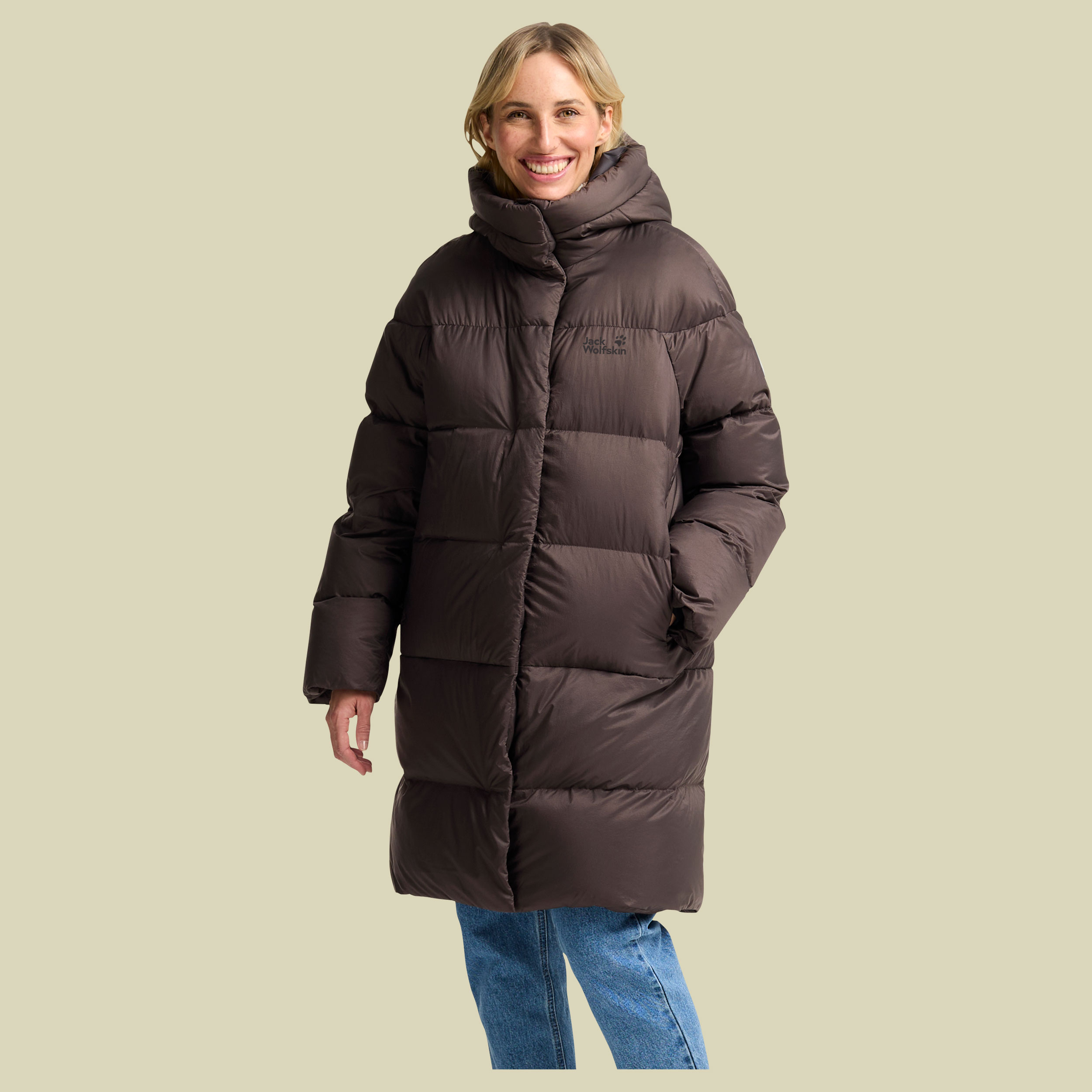 Icy Hill Coat Women XL braun- peat