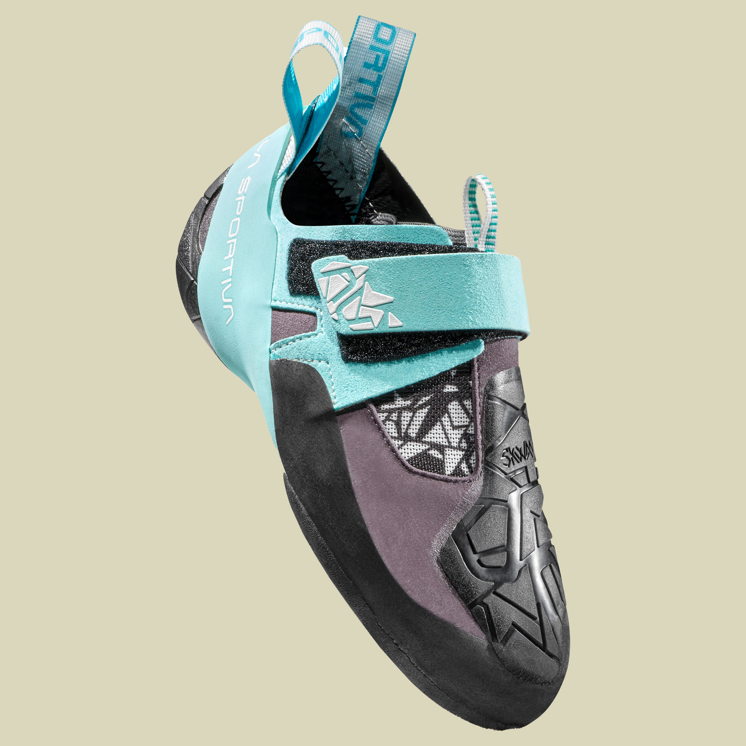 Skwama Vegan Women mehrfarbig 39,5 - carbon/turquoise