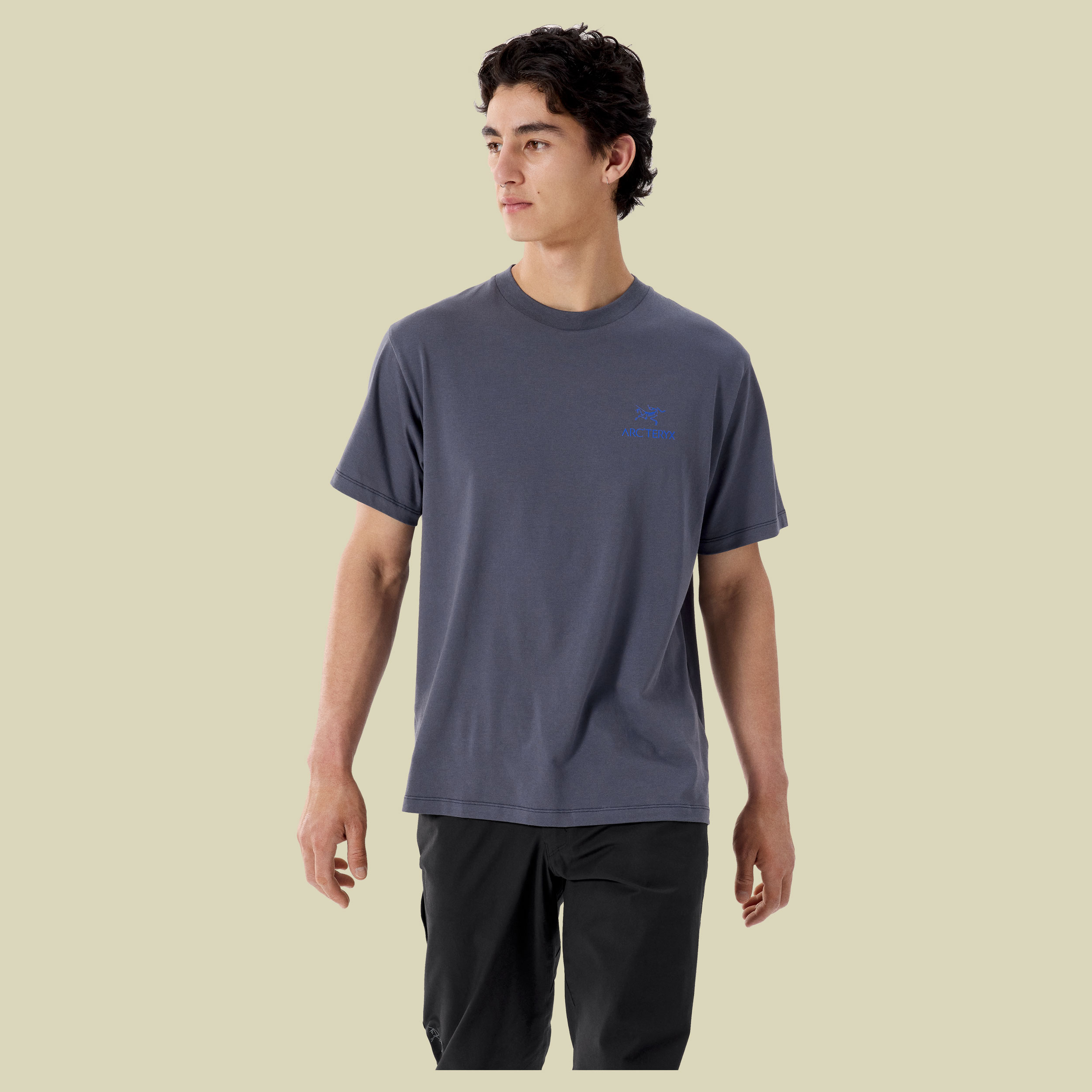 Kragg SL Cotton Bird Word SS Men XL blau - dk stratus/fluidity
