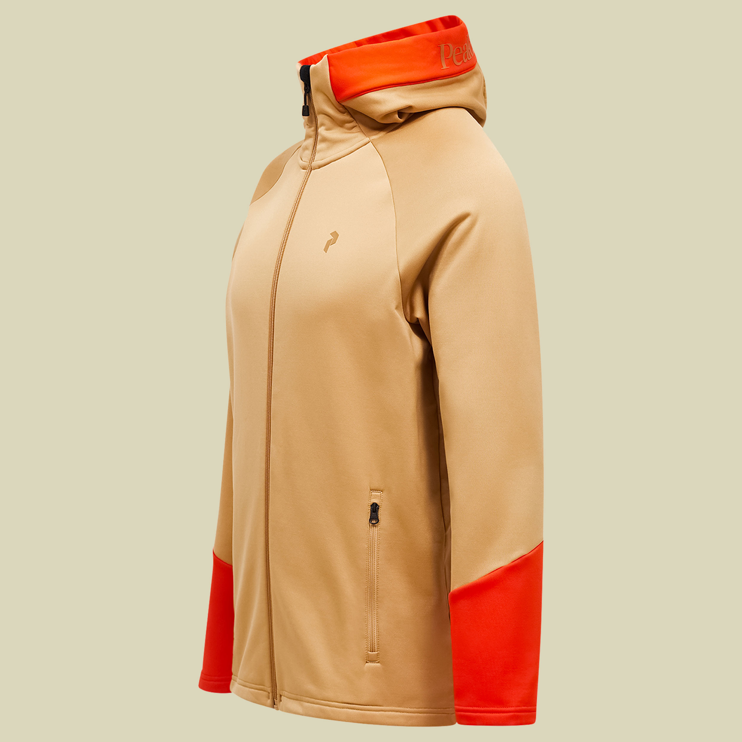 Rider Essentials Zip Hood Men XL beige - sierra sand / solar burst