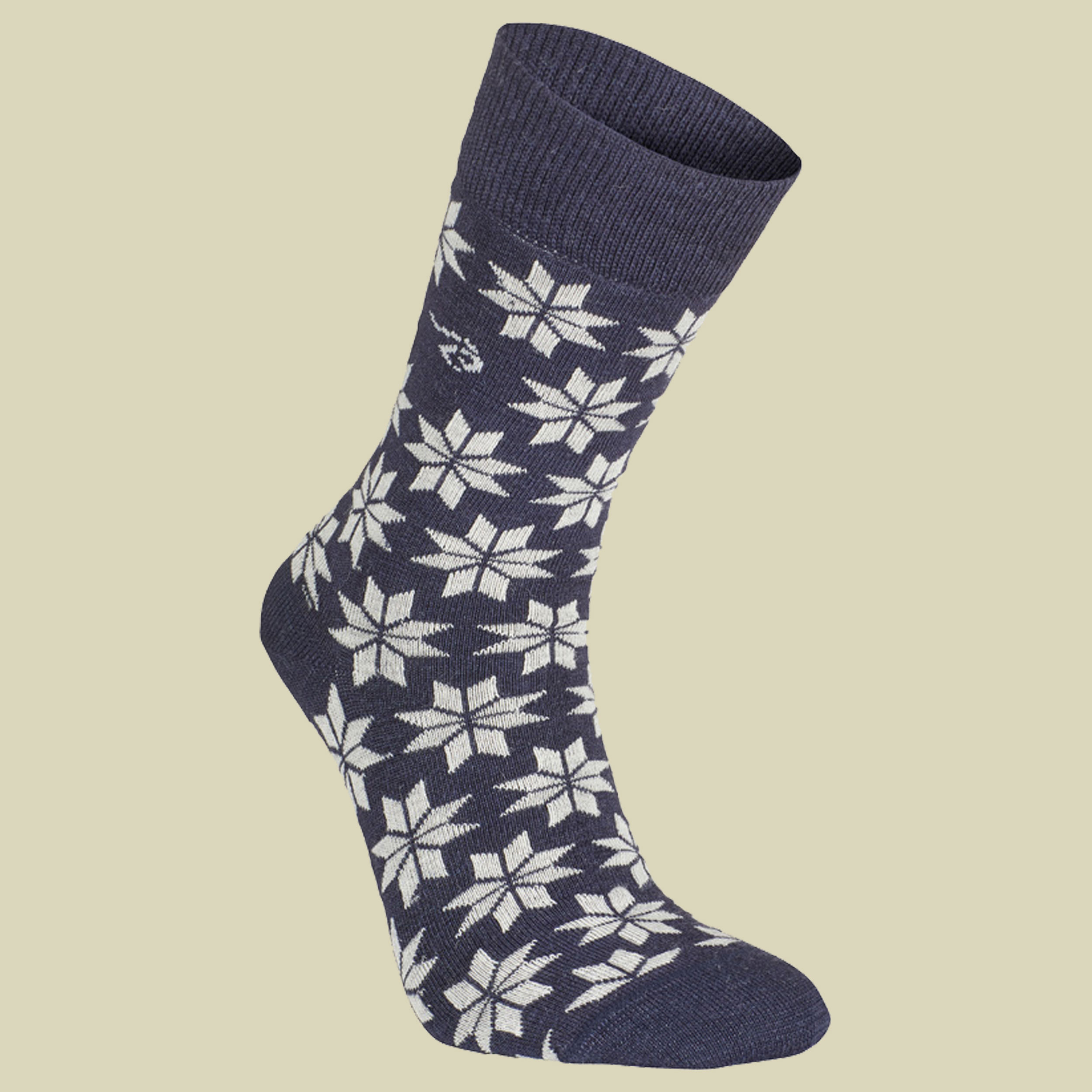Wool Sock Snowflake Unisex Größe 35-38 Farbe light navy
