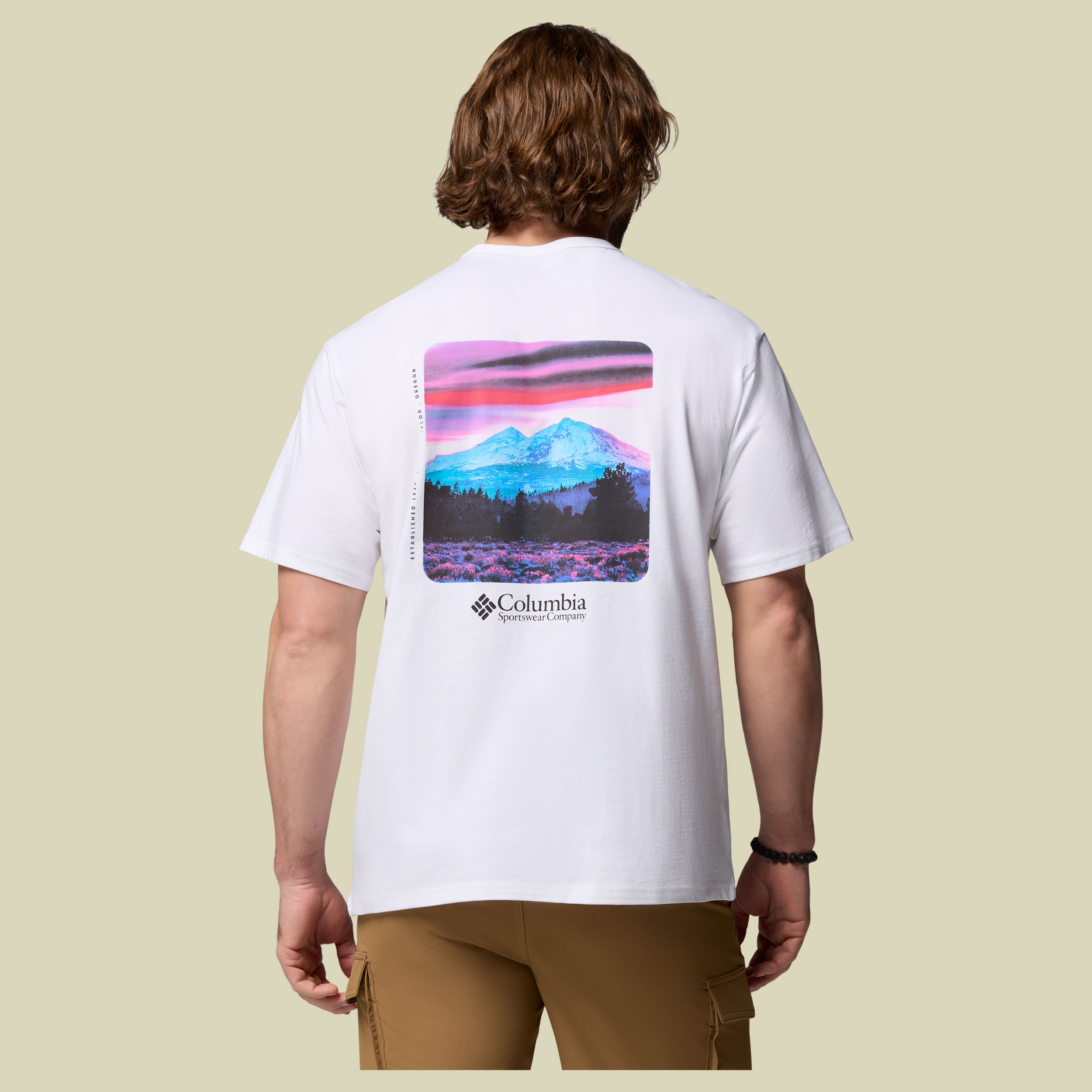 CSC Heavyweight Back Graphic T-Shirt Men L weiß - white, photoreal CMYK