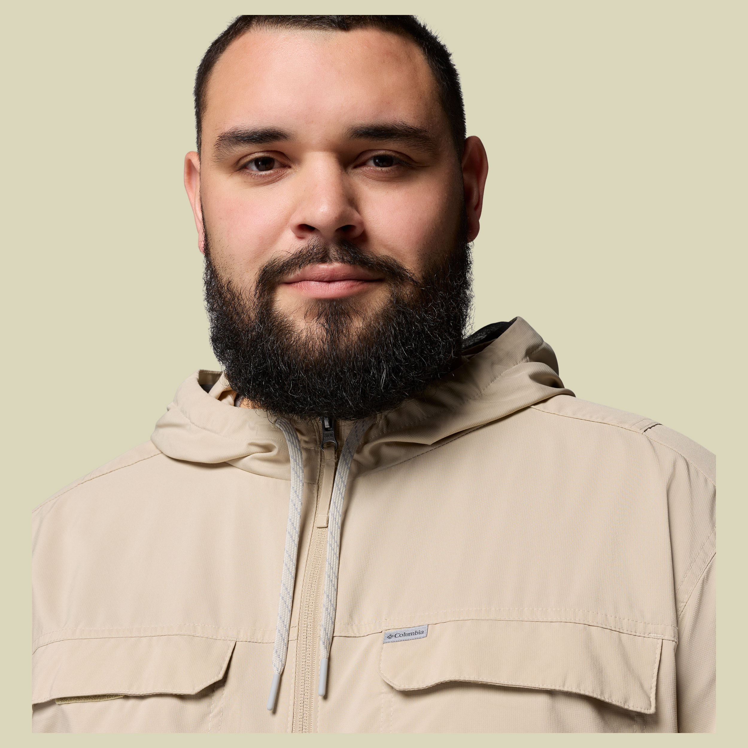 Skien Valley Hooded LS Men XL beige - ancient fossil