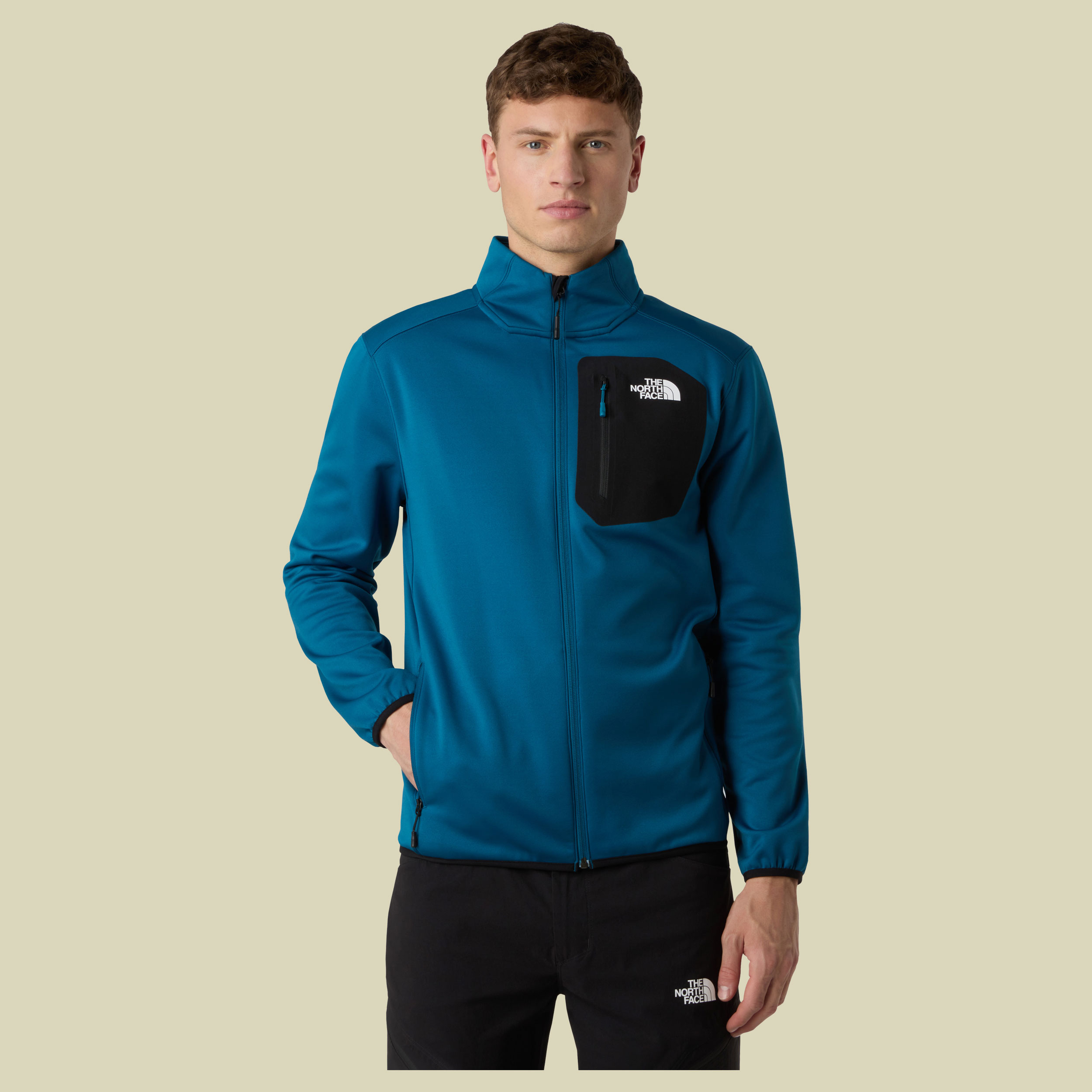 Crest Full Zip Men S blau II - mineral ink/TNF black