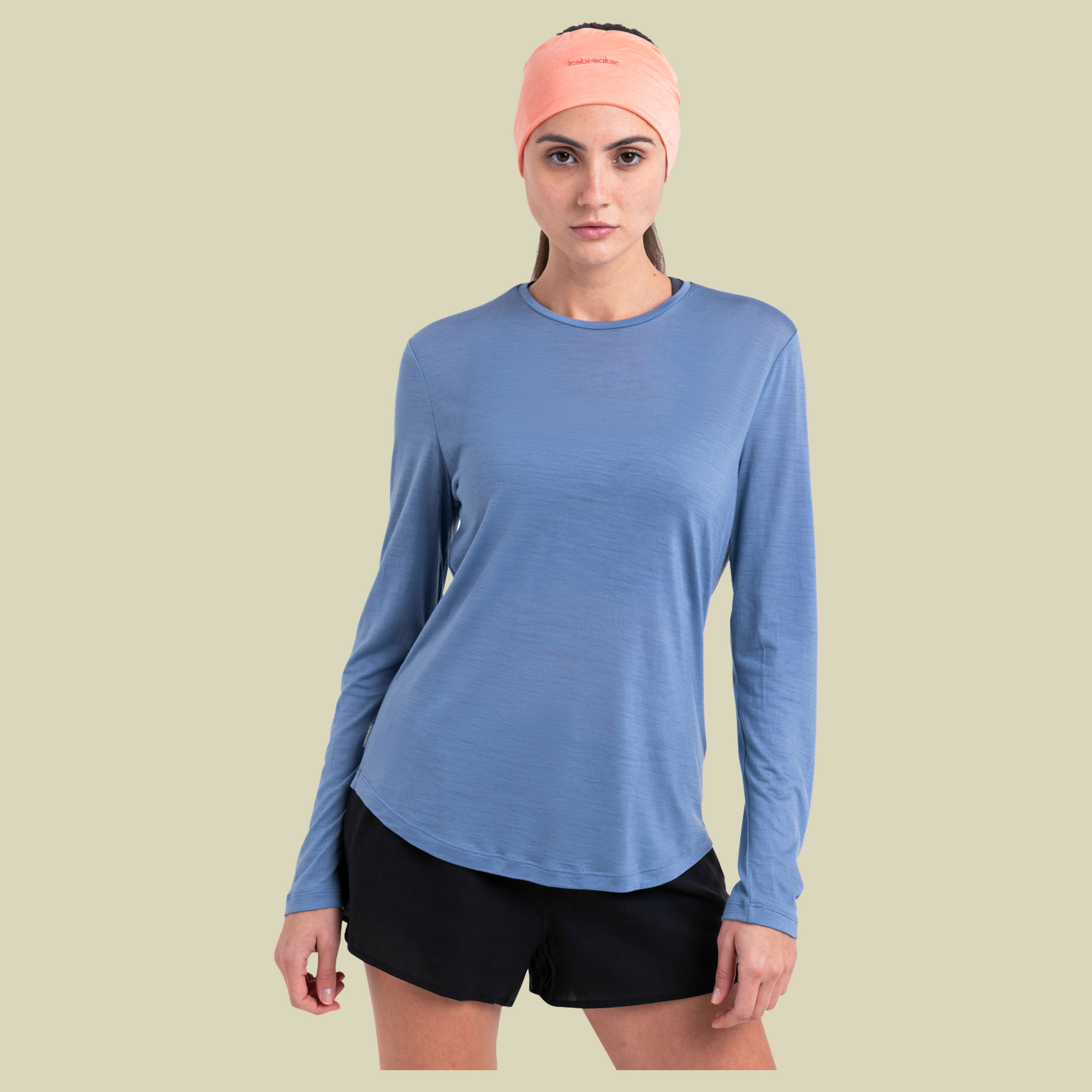 Merino 125 Cool-Lite Sphere III LS Tee Women L blau - kyanite