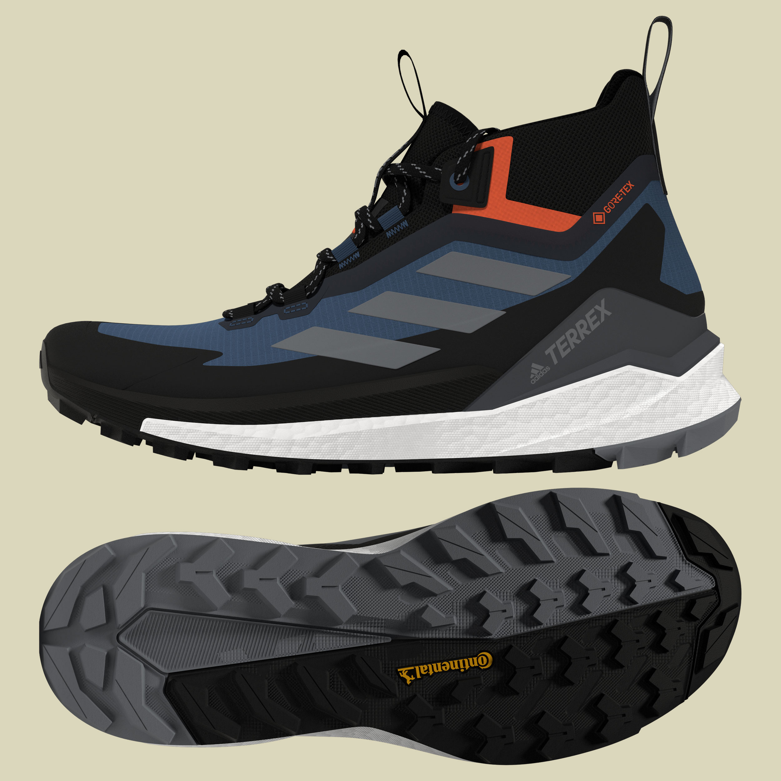 Terrex Free Hiker 2 GTX Men Größe UK 11,5 Farbe wonder steel