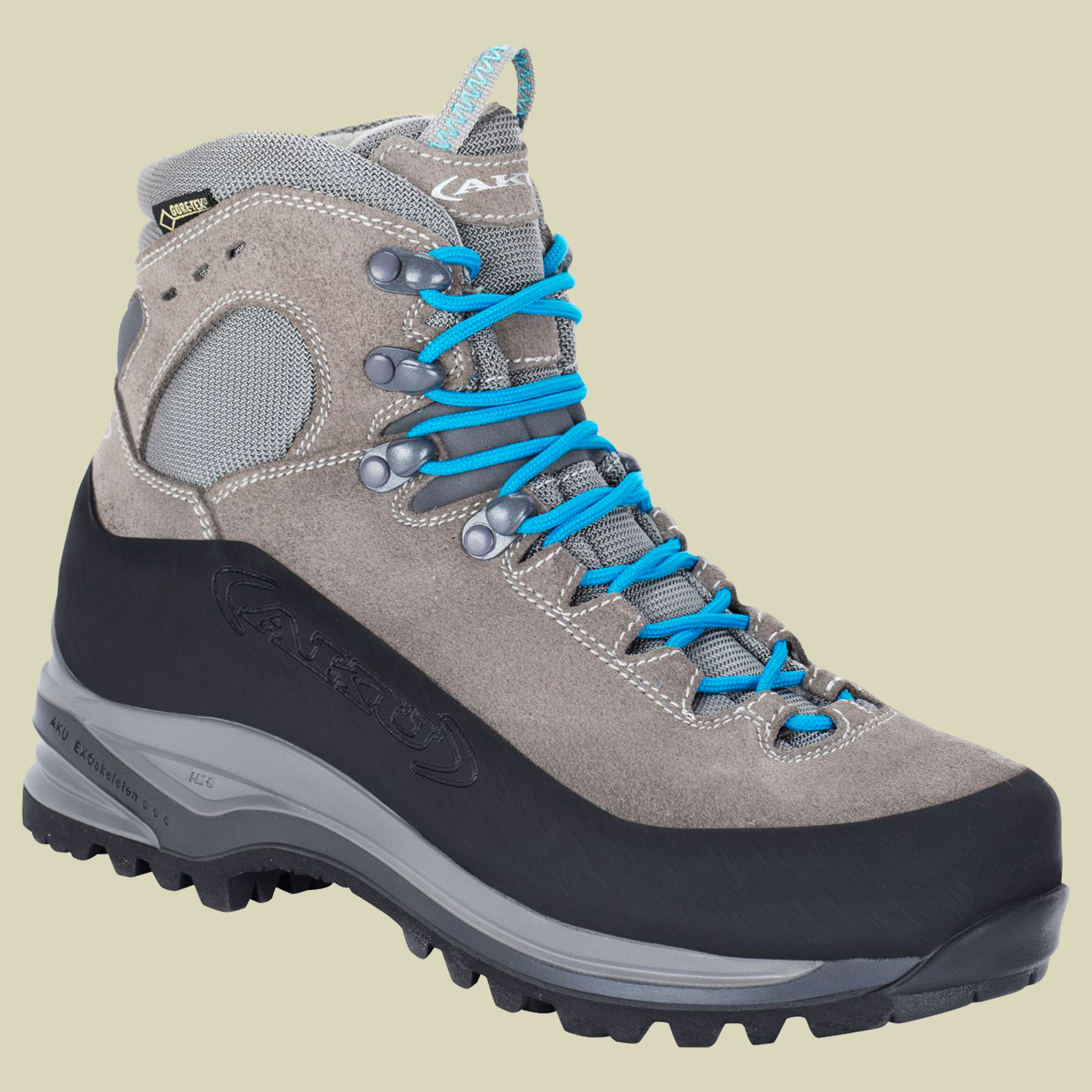 light grey- turquoise