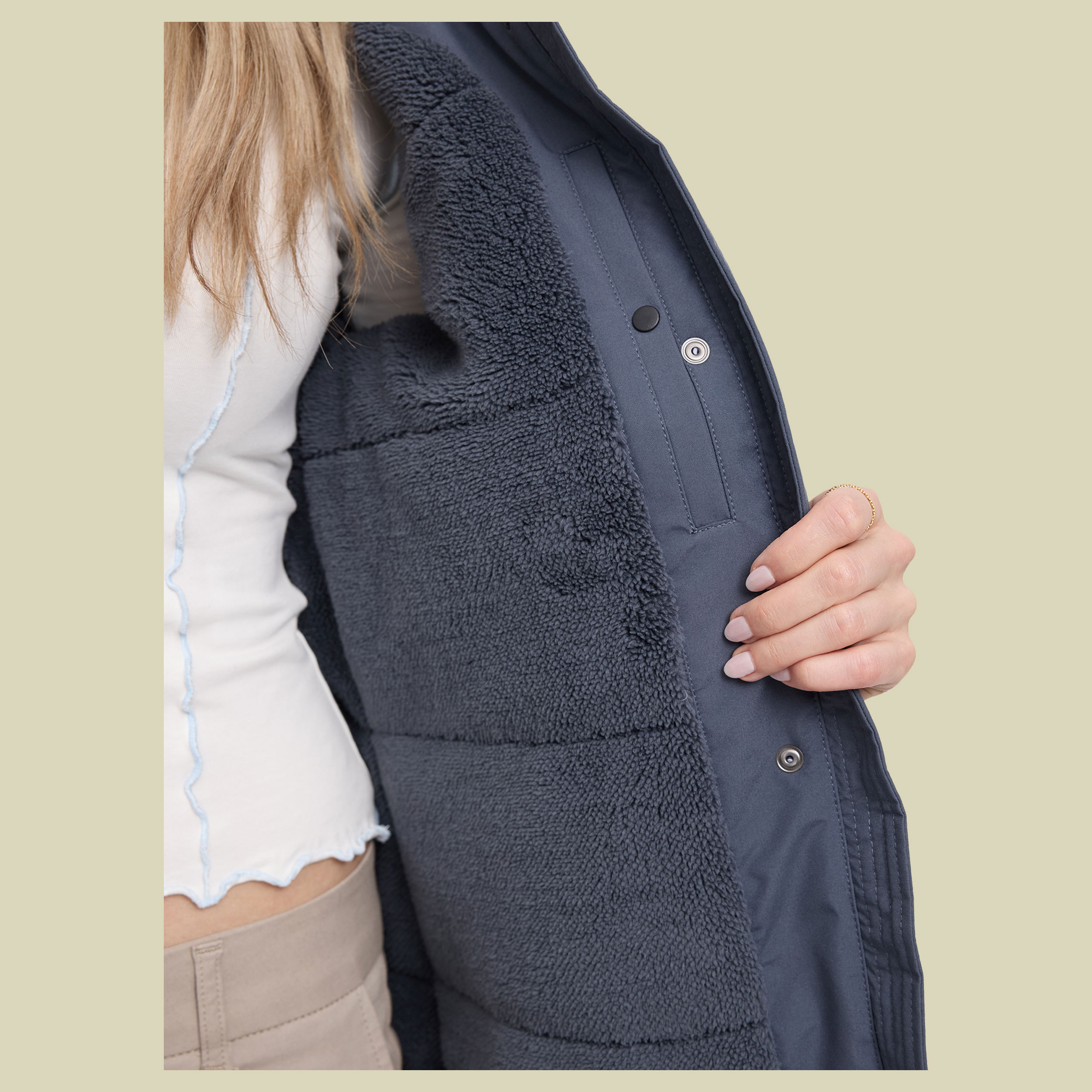 Basic Padded Parka Women XS blau1 - night flight