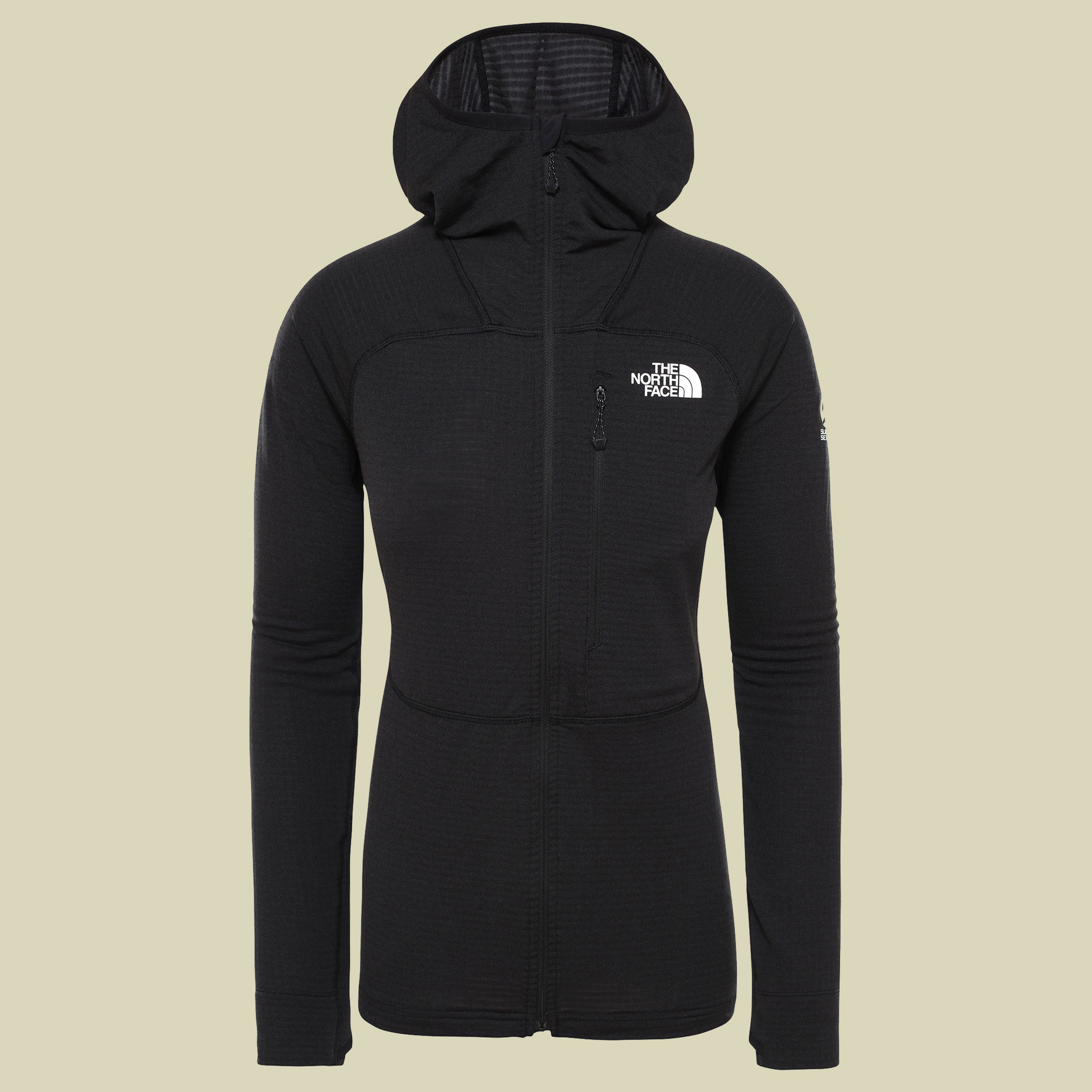 Summit L2 Power Grid LT Hoodie Women Größe L Farbe TNF black