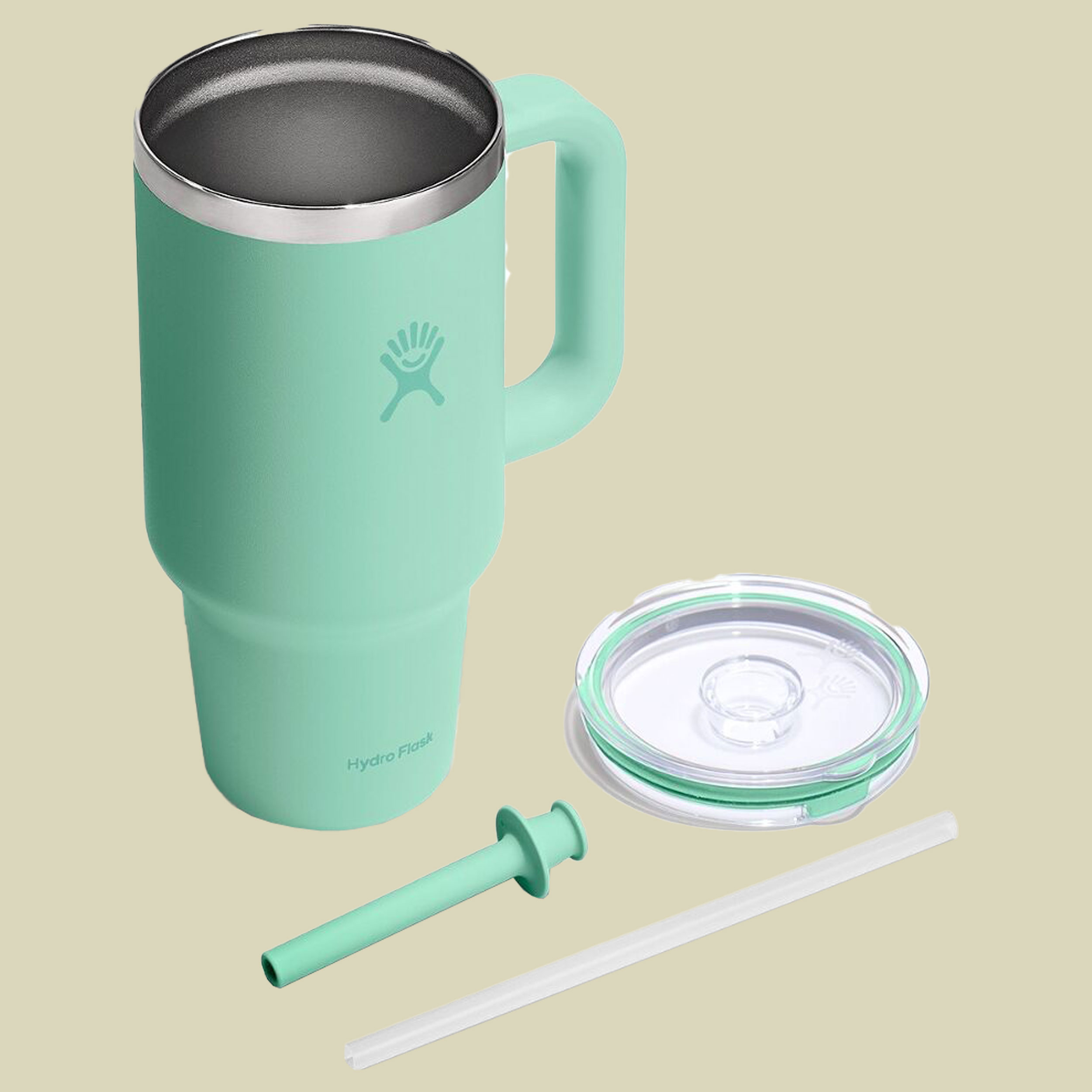 32oz All Around Travel Tumbler 946 ml grün - clear lid mermaid green