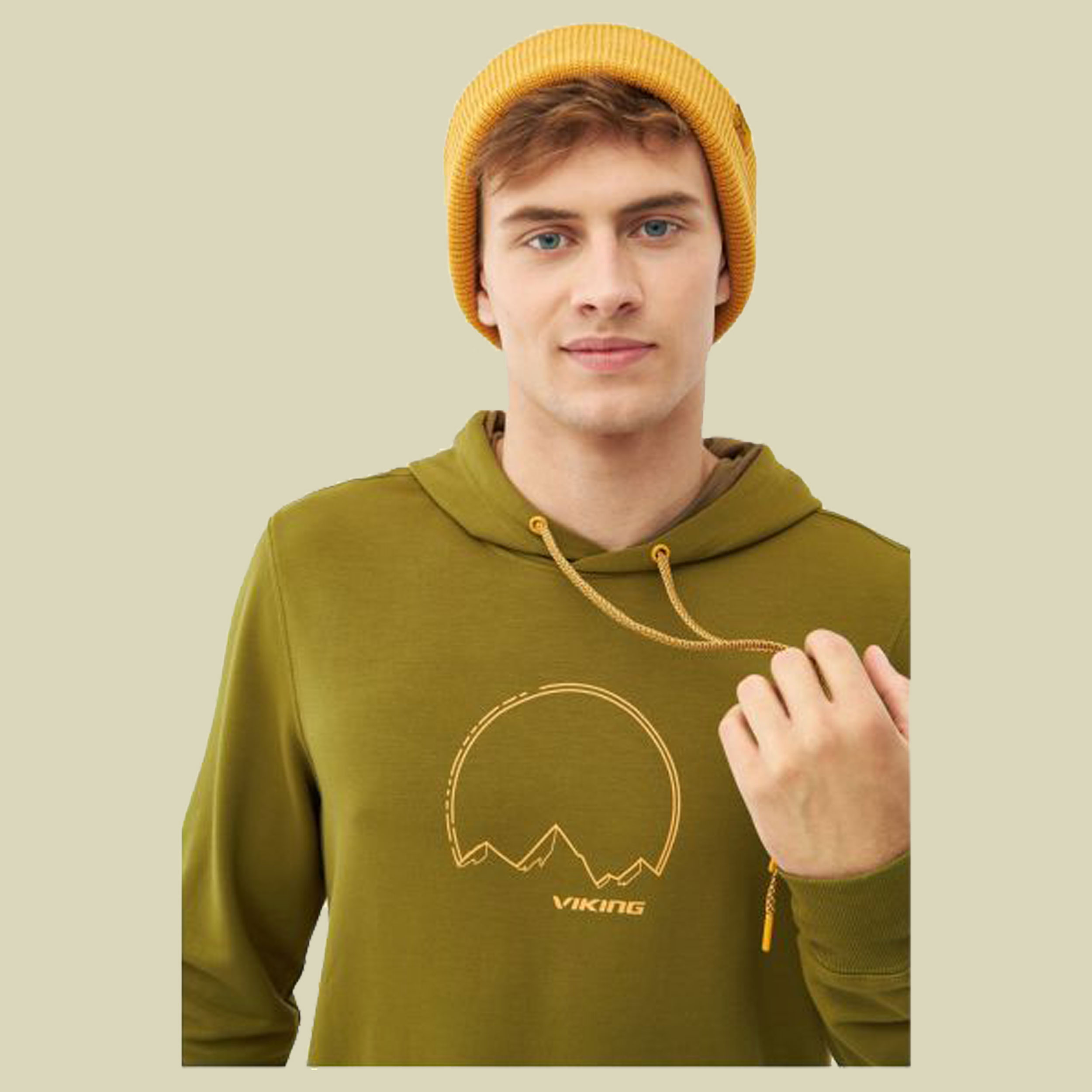 Midlayer Panaka Hoodie Bamboo Man XL grün - olive