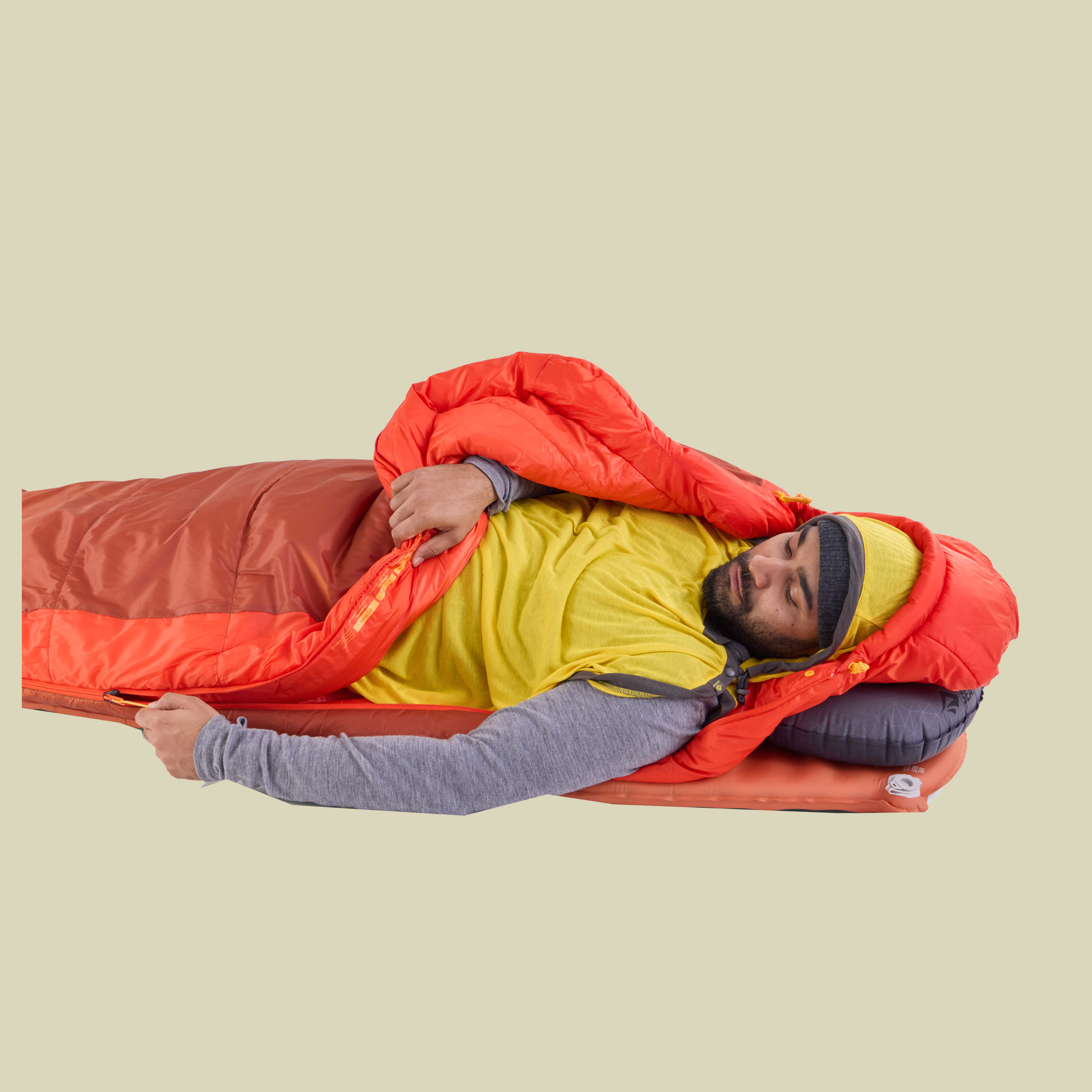Hamelin Synthetic Sleeping Bag -9 C rot regular 185 cm - Farbe picante