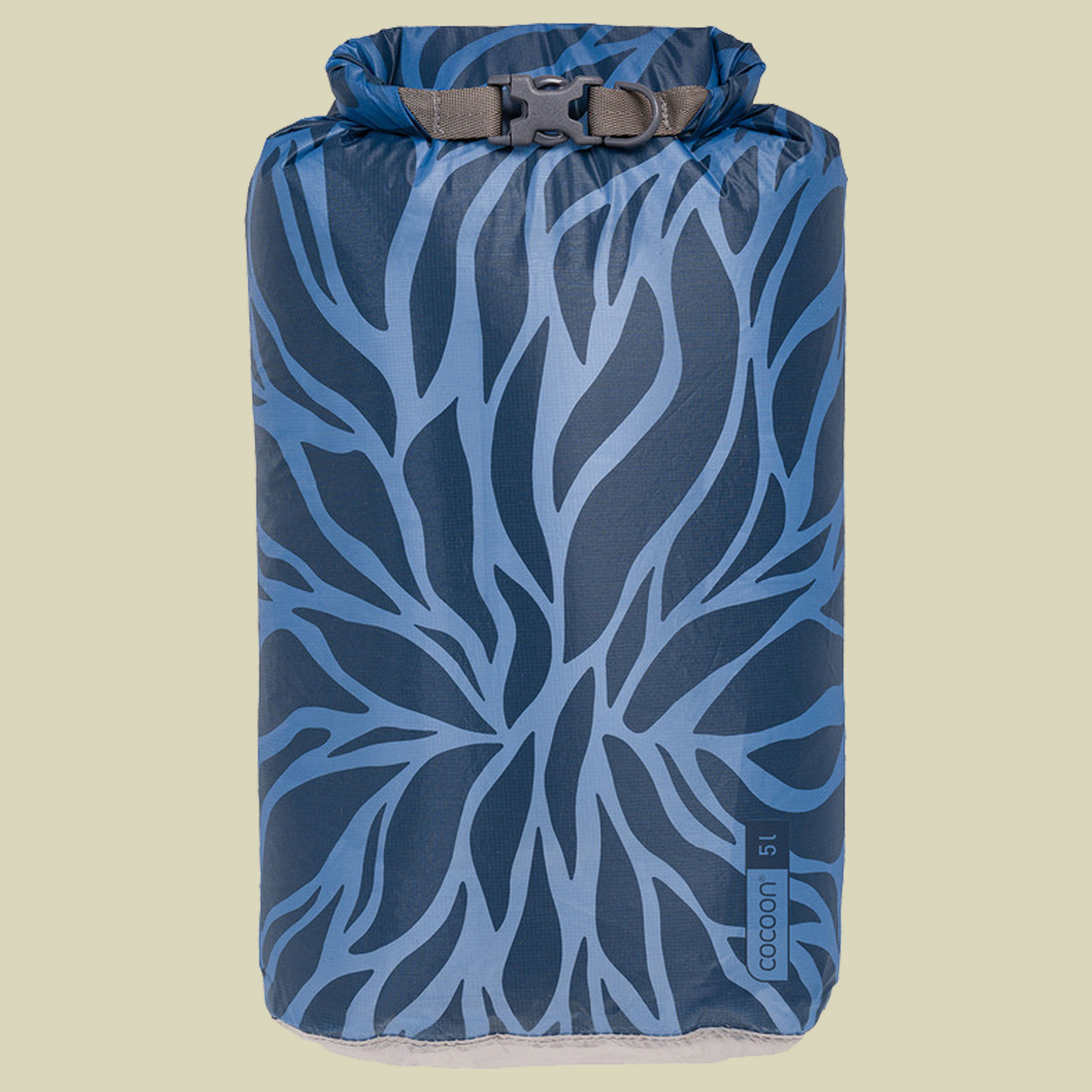 Drybag Hyperlight 5L blau - blue leaves