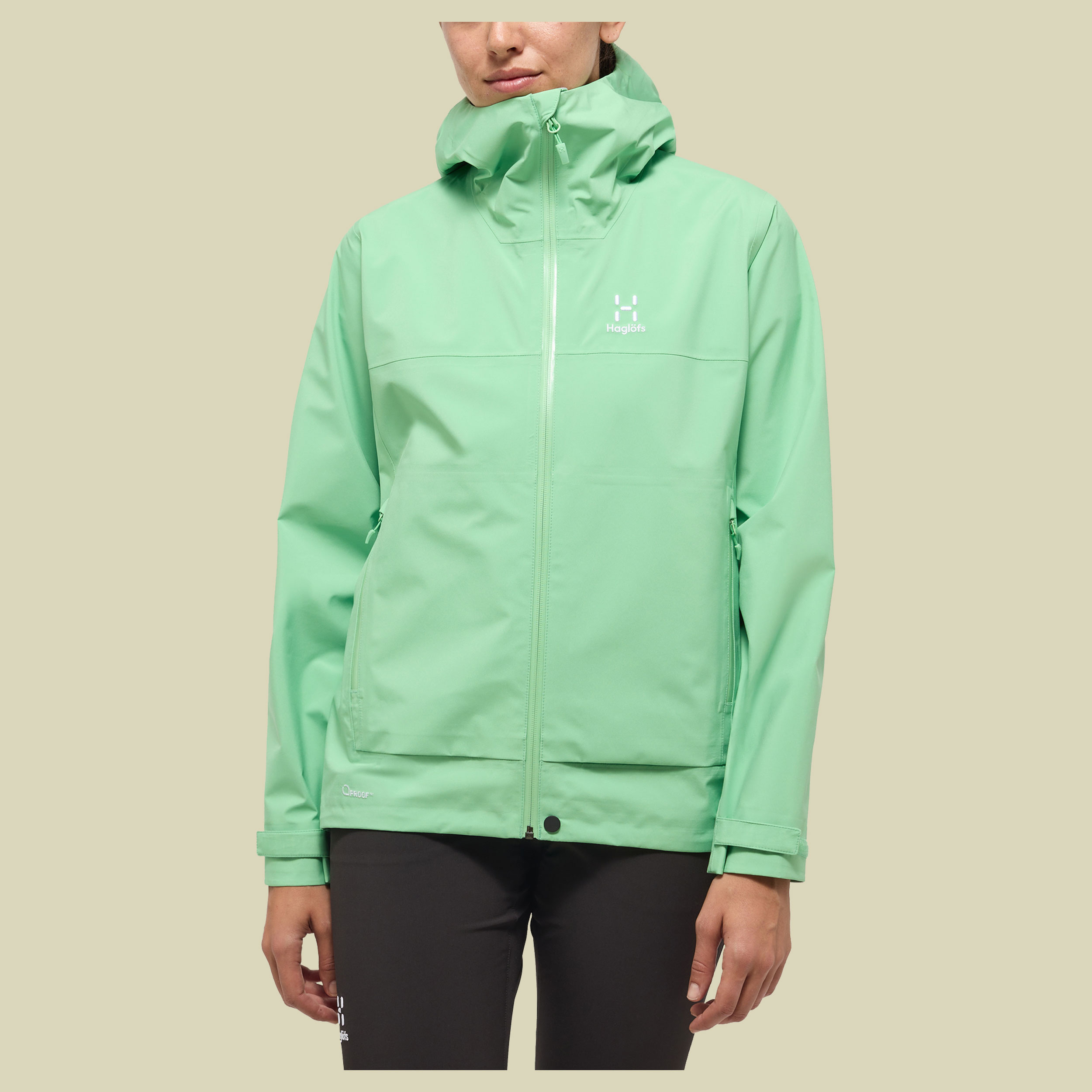 Front Proof Jacket Women grün XL - mint stone