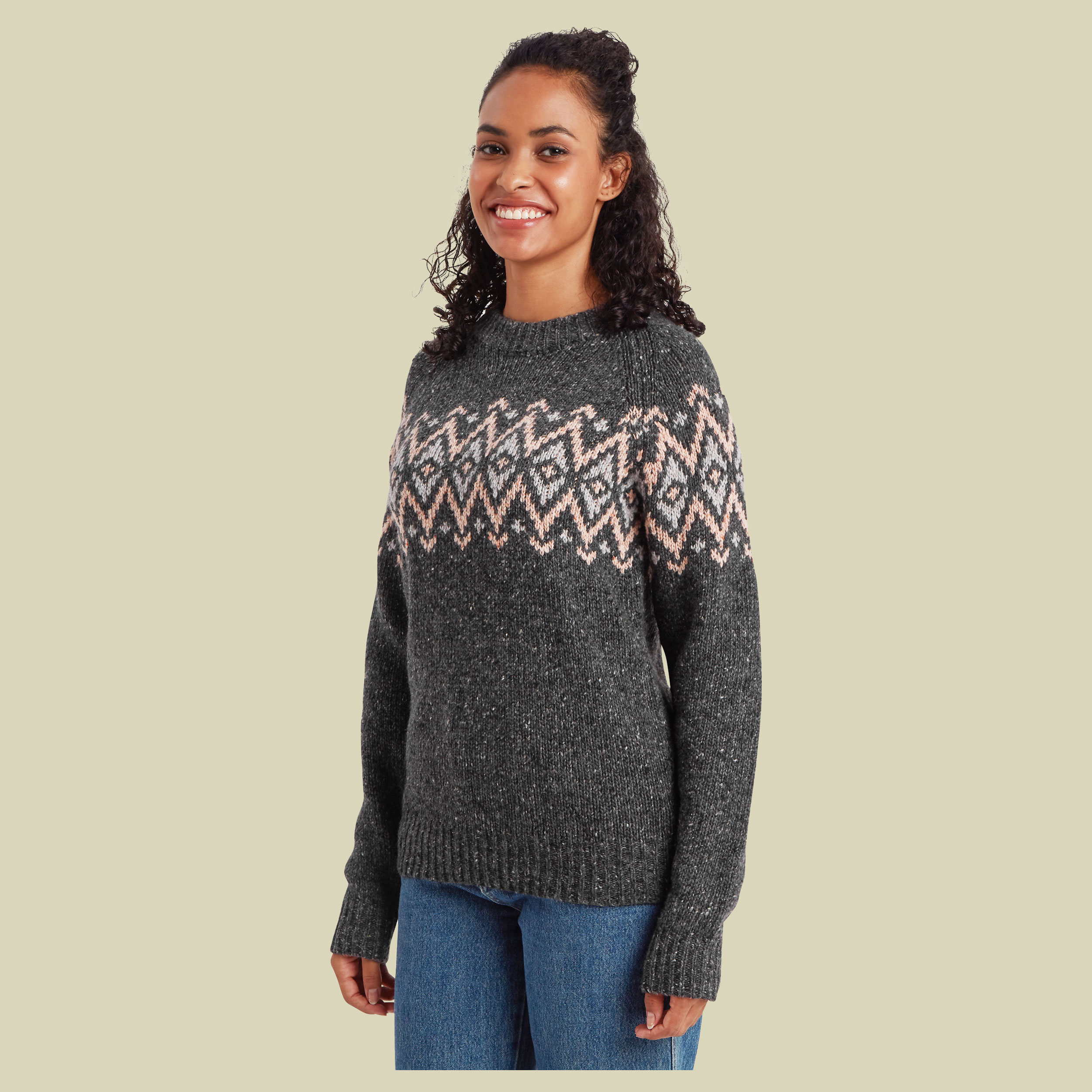 Dumji Crew Sweater Women grau XS - Farbe charcoal