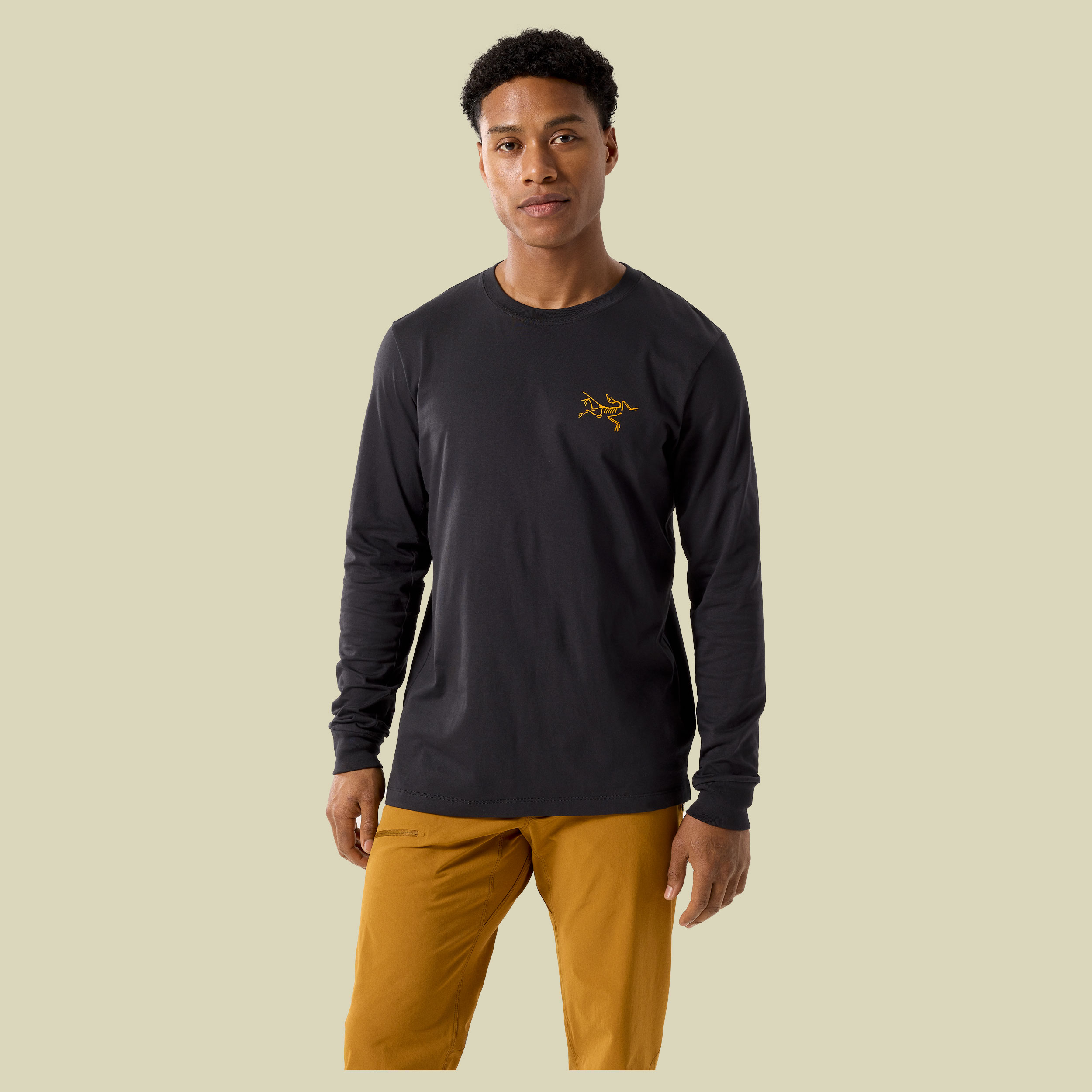 Arc'Multi Bird Logo LS Men schwarz M - black