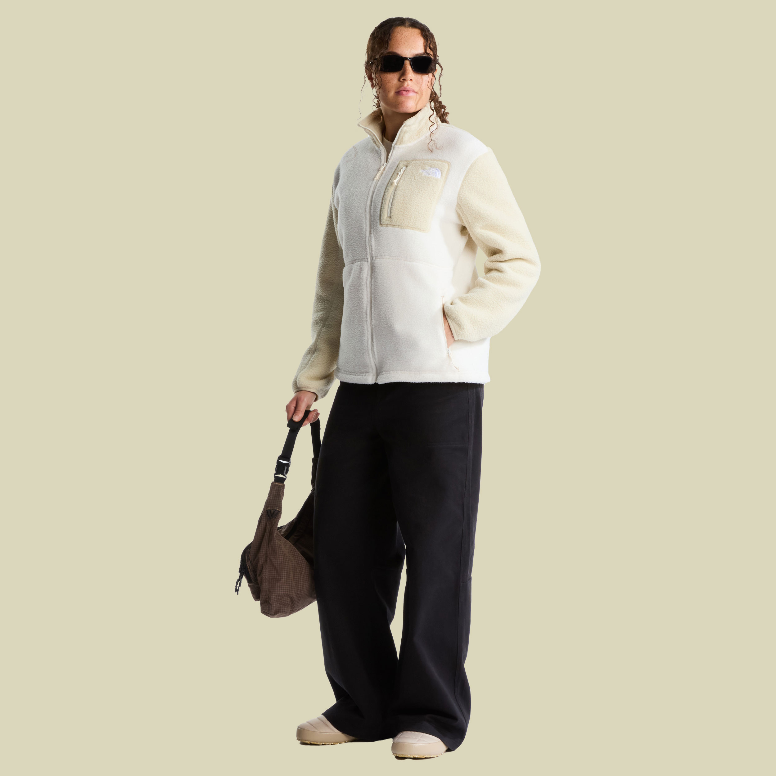 Yumiori Full Zip Women XS beige - white dune/desert stone