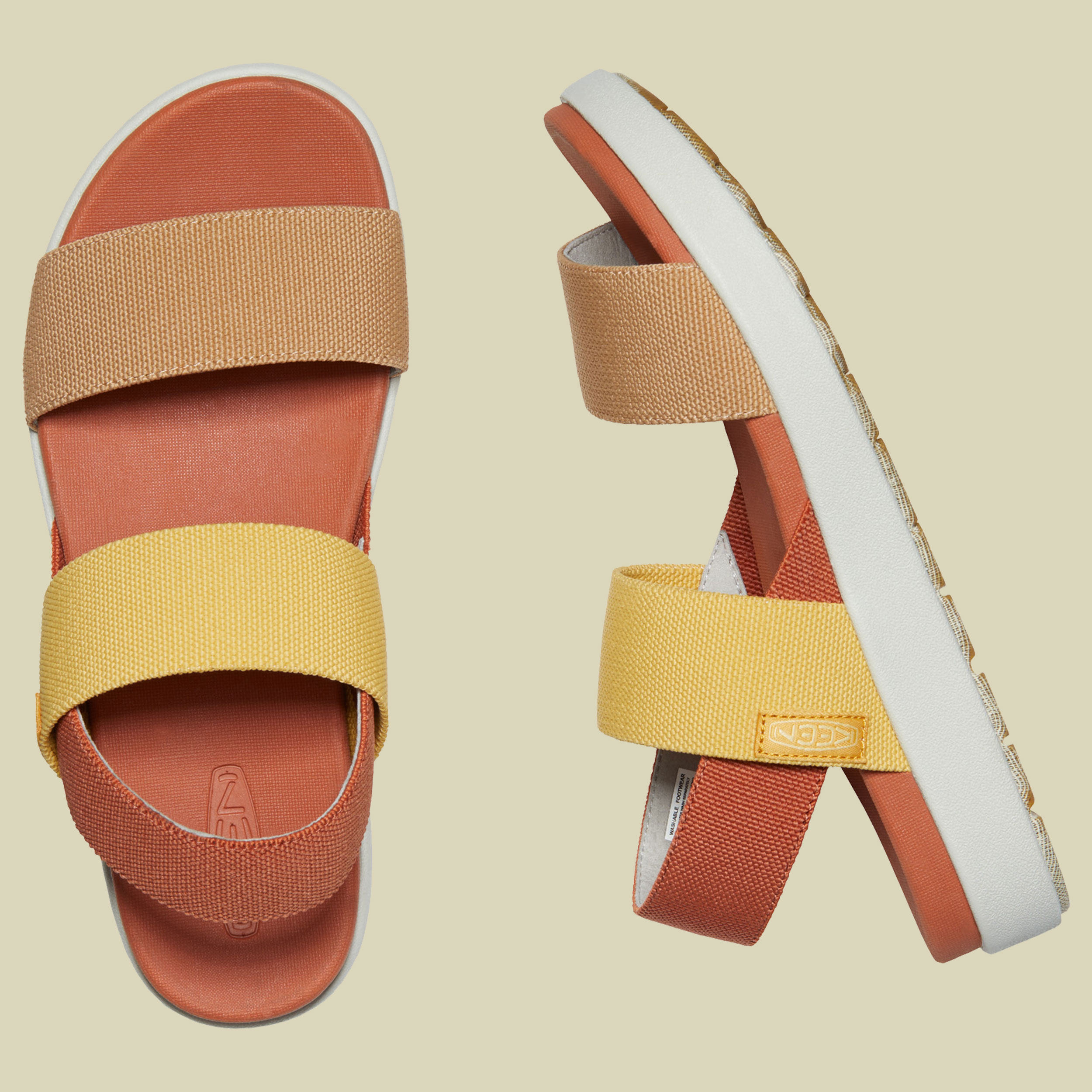 Elle Backstrap Women Größe UK 8 Farbe fosil orange/silver birch