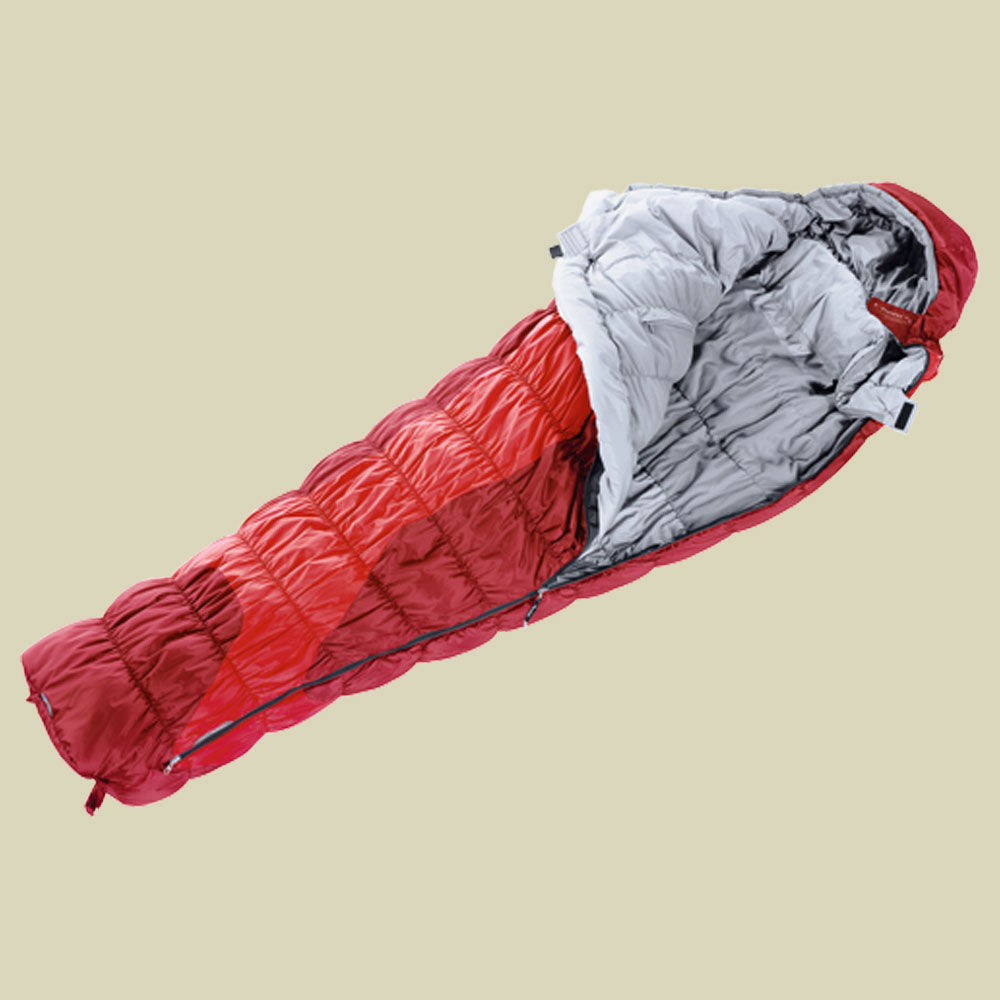 Exosphere Minus 4 Grad SL bis Körpergröße 170 cm Farbe fire cranberry, Reißverschluss links