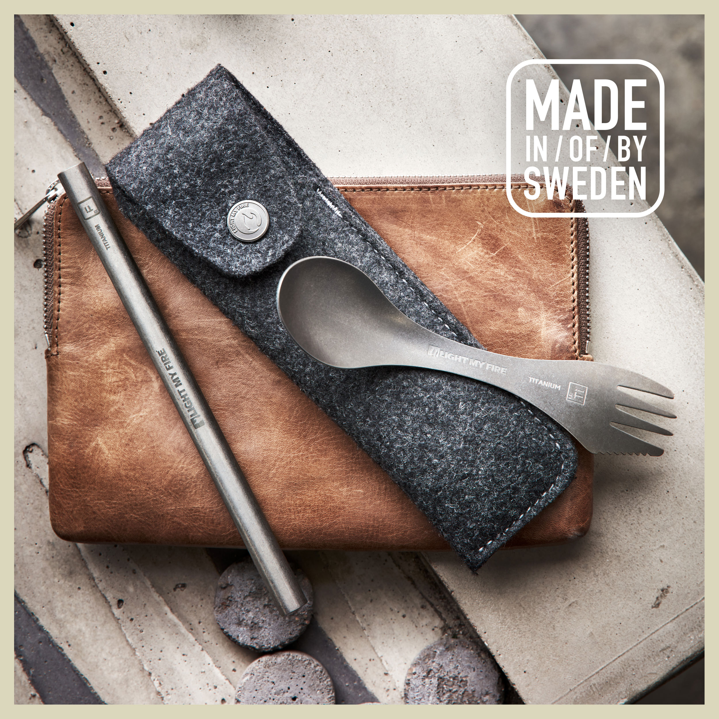 Spork'n Straw Kit Titanium