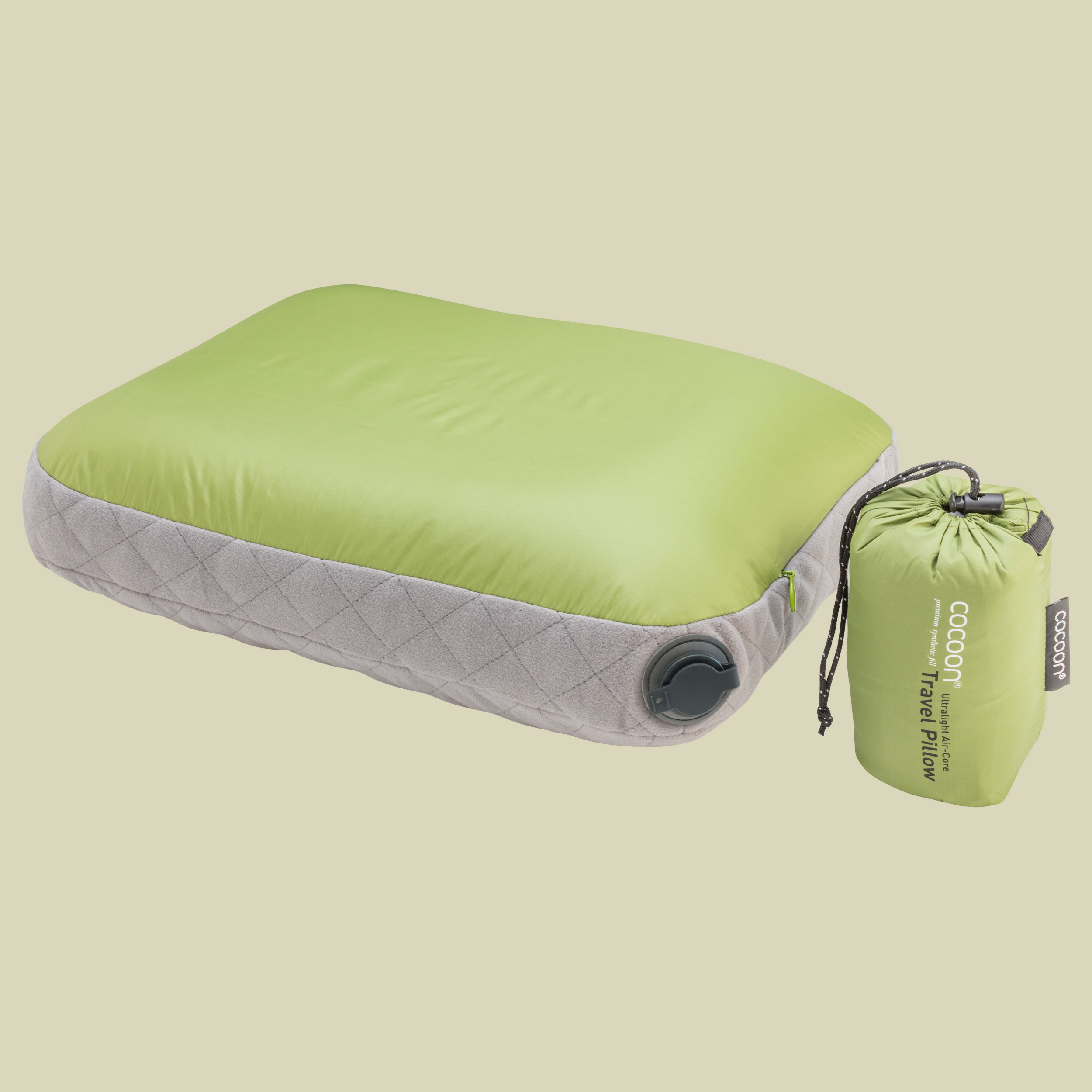 Air-Core Pillow Ultralight Größe 28 cm x 38 cm Farbe wasabi/grey