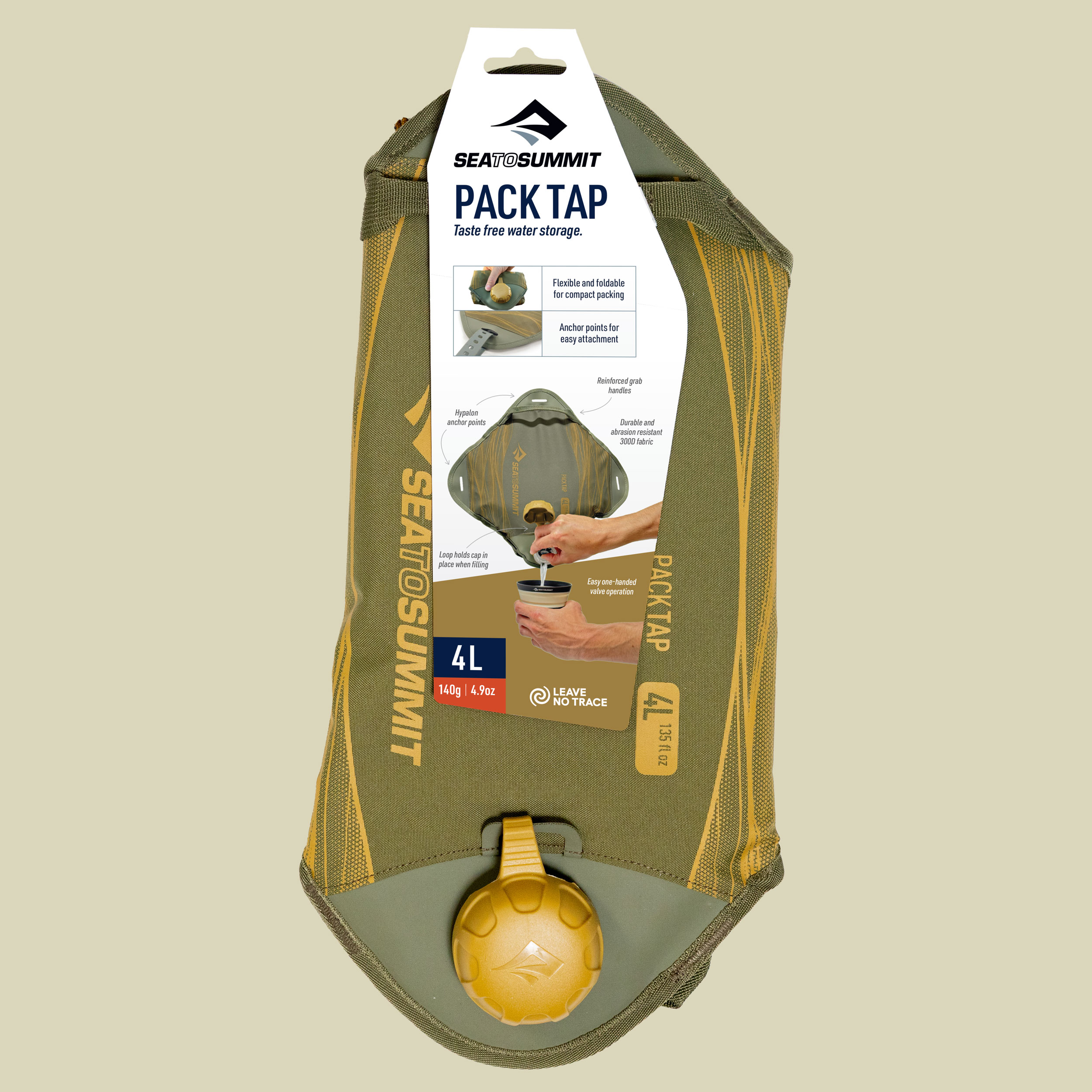 Pack Tap 4L braun - Farbe burnt olive