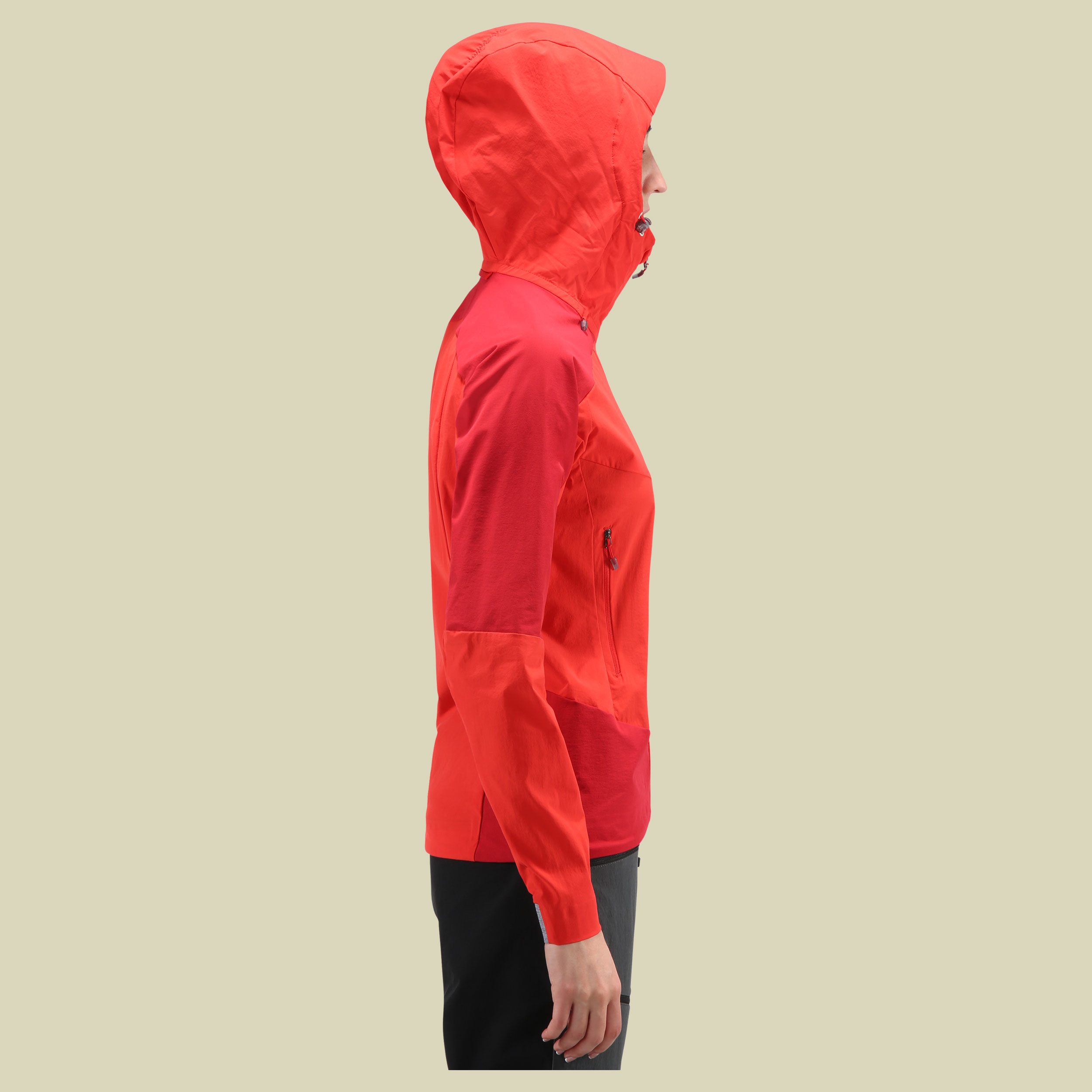 Skarn Hybrid Jacket Women Größe M Farbe pop red/rich red