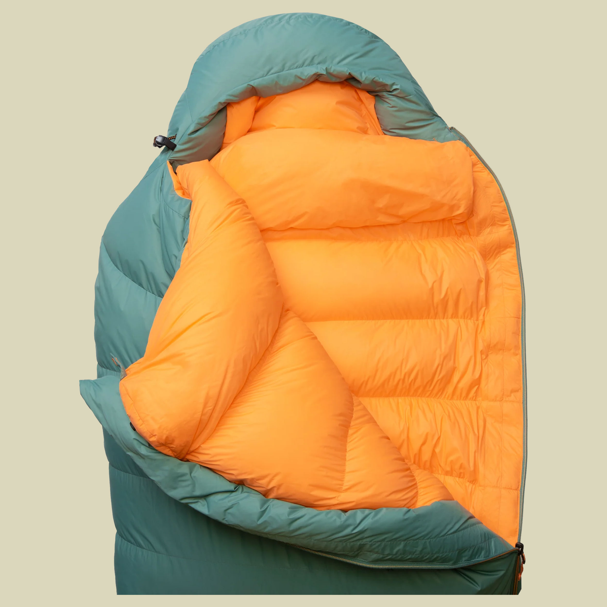 Glacier 700 Women bis Körpergröße Schlafsack 185 cm (long) Reißverschluss links - sage Glacier 700 Women bis Körpergröße Schlafsack 185 cm (long) Reißverschluss links - sage