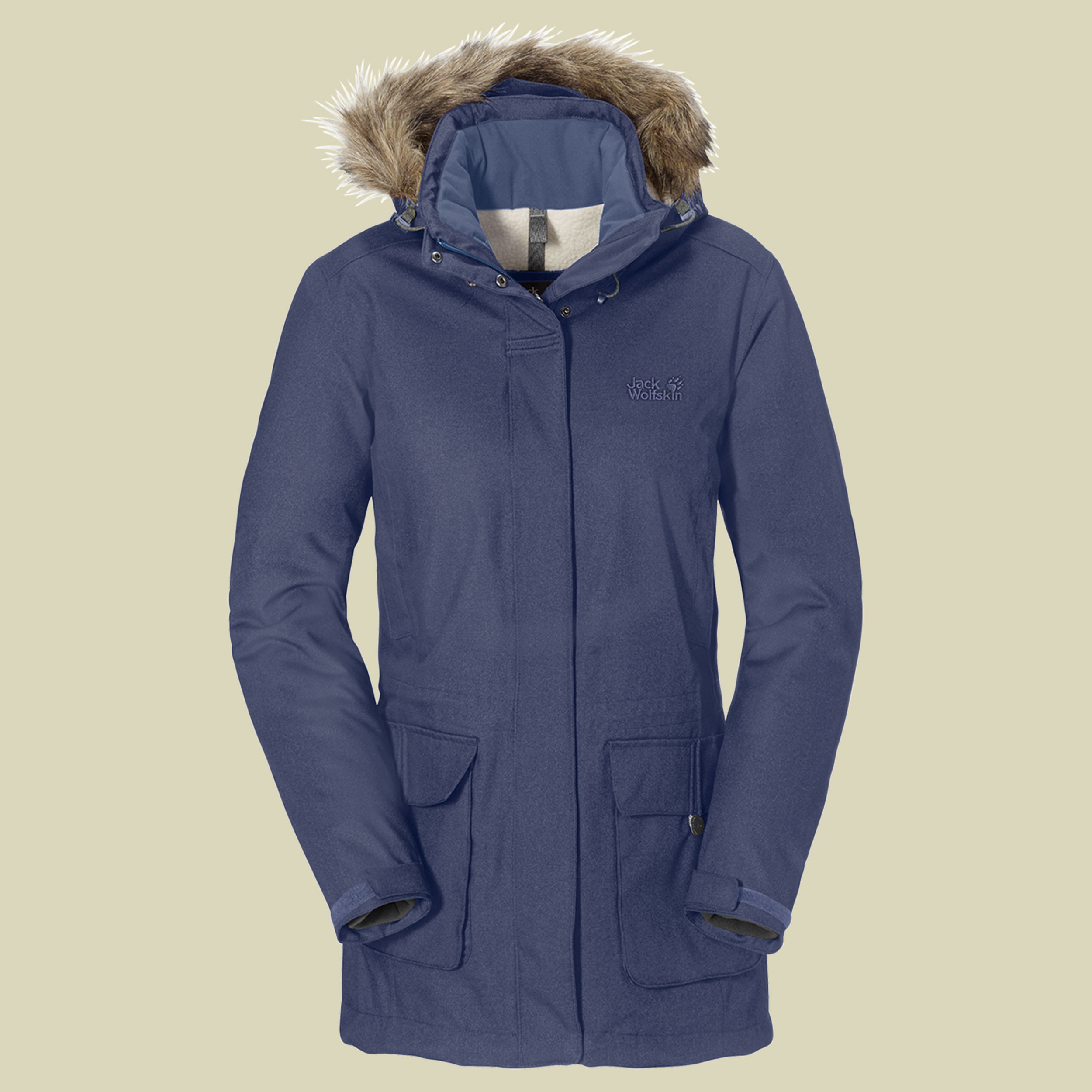Lodge Bay Texapore Parka Women Größe S Farbe blue indigo