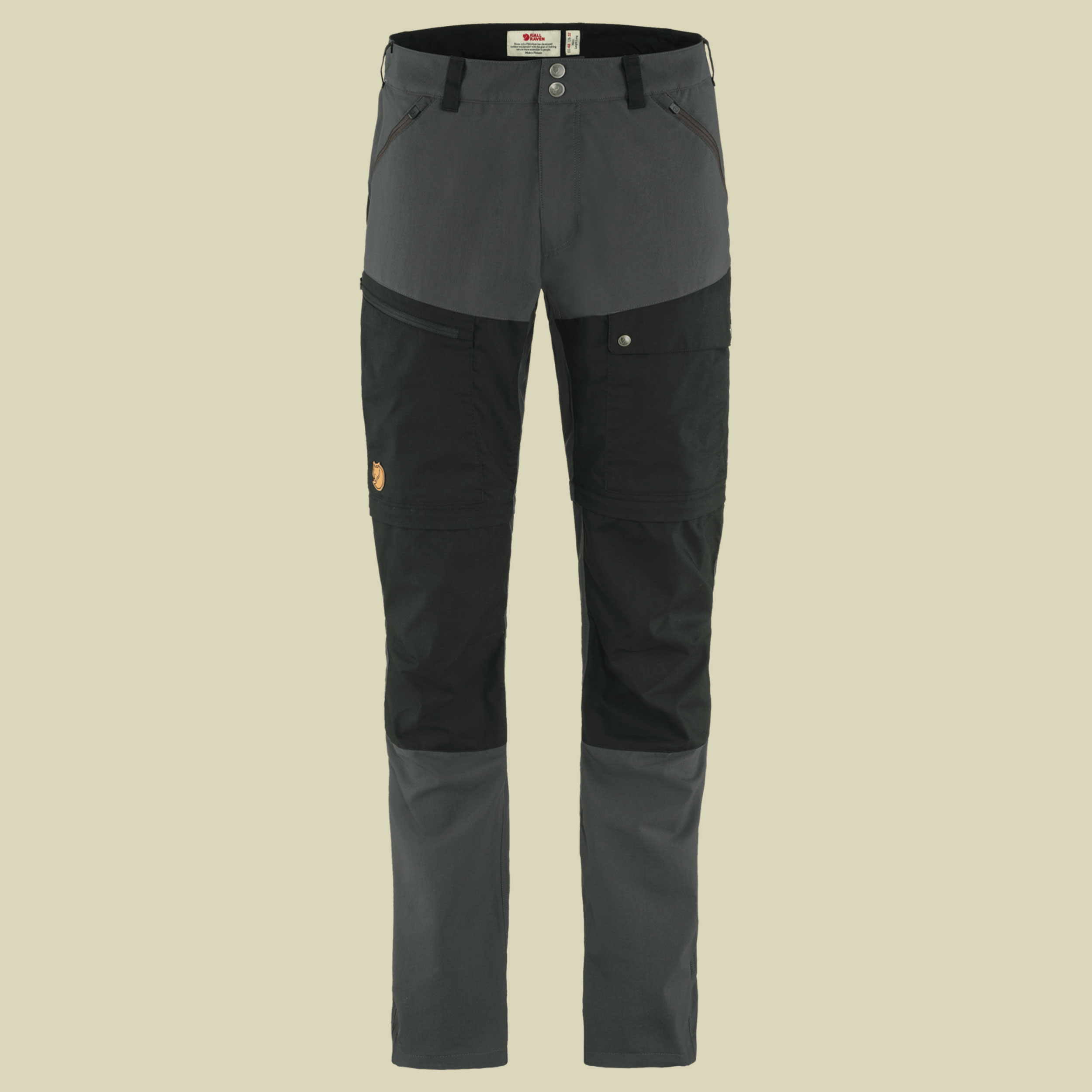 Abisko Midsummer Zip Off Trousers Men Größe 54 Farbe dark grey/black