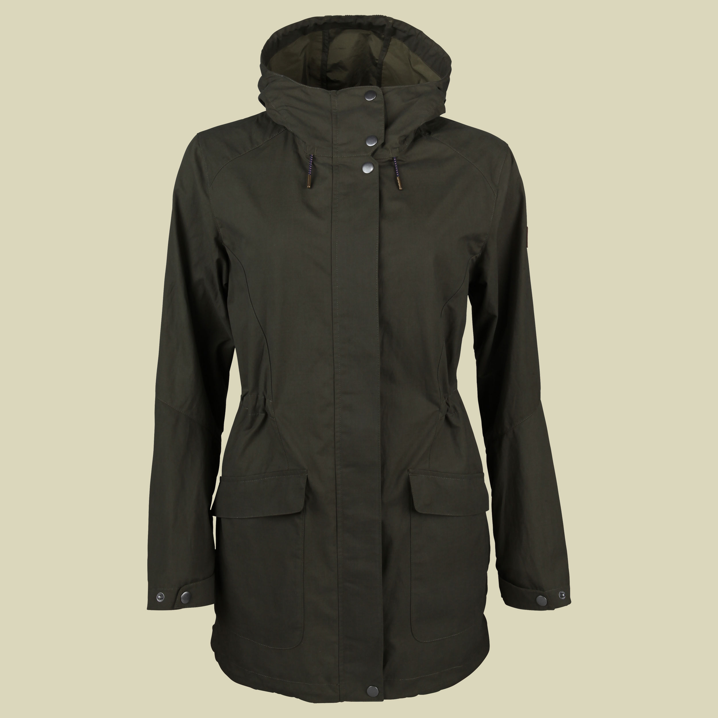 Turin 2-L Damen Outdoorkurzmantel Größe 38 Farbe oliv 6004