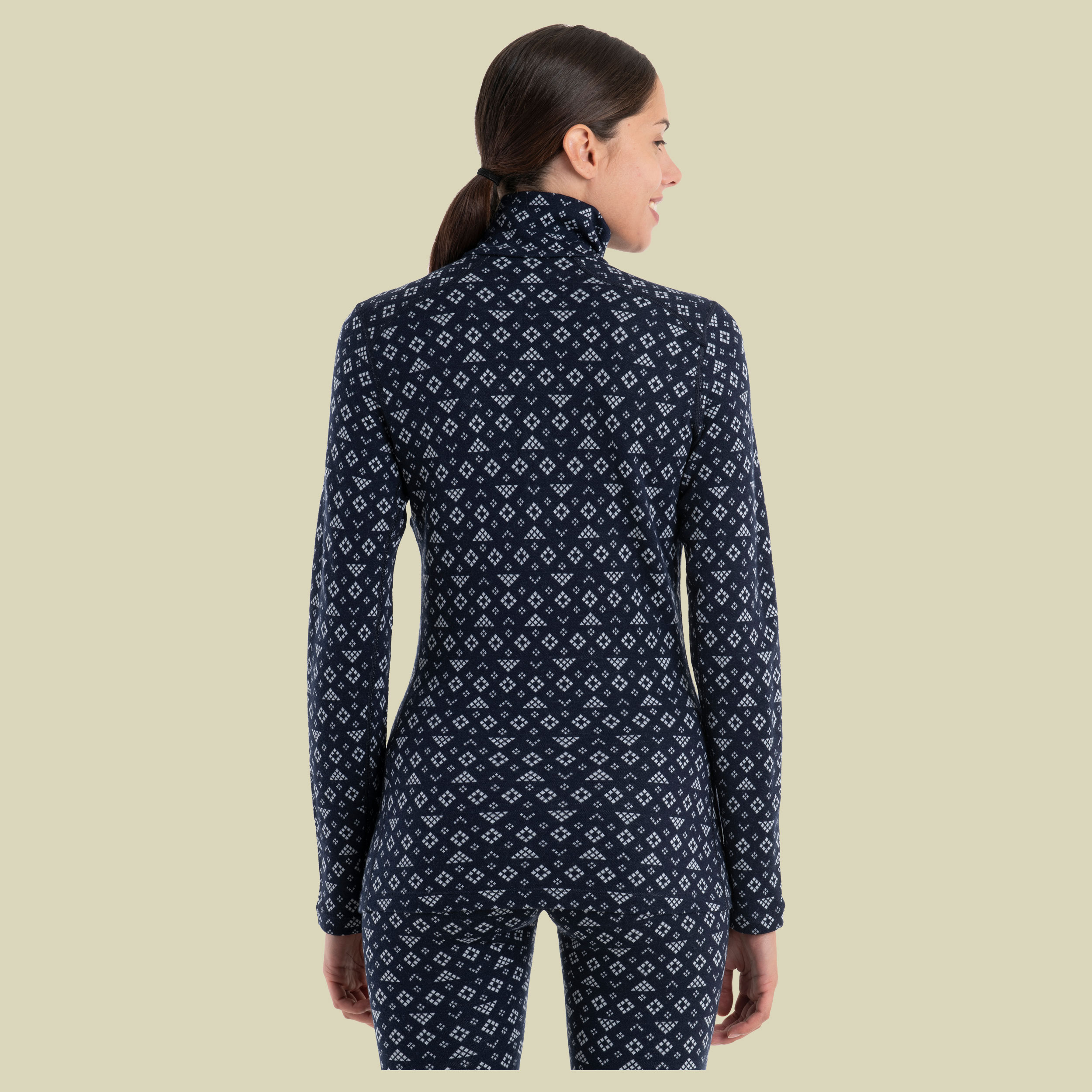 Merino 260 Vertex LS Half Zip First Snow Women Größe L  Farbe midnight navy/snow/j