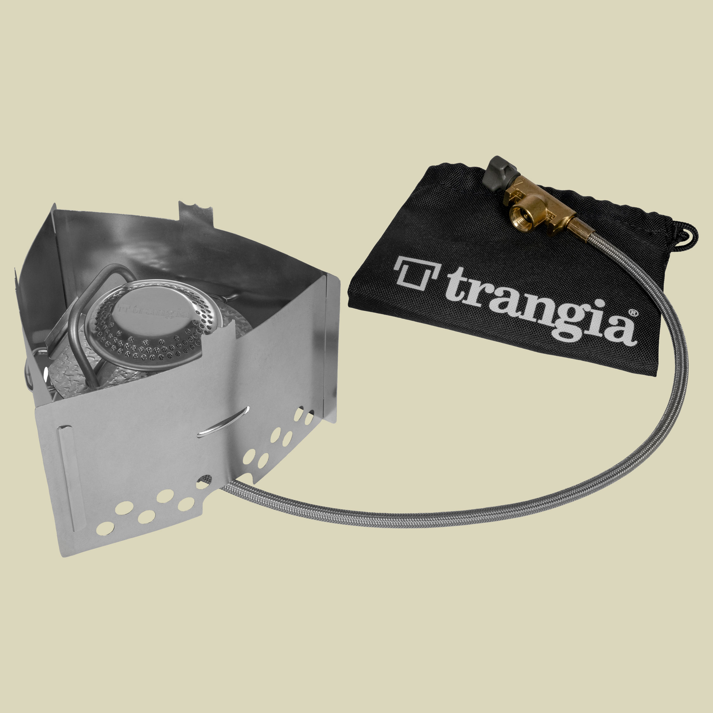 Trangia Triangle mit Gasbrenner