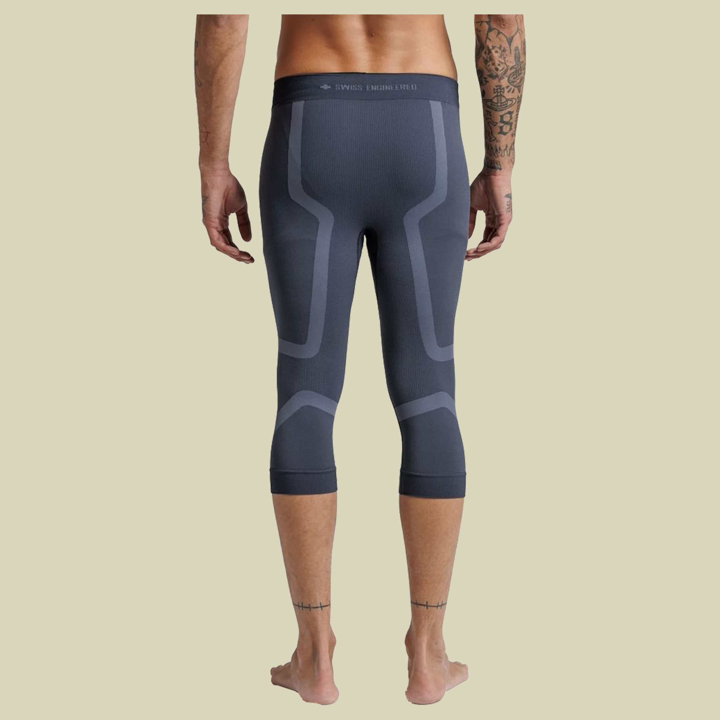 X-Bionic X-Ential 3/4 Tights Men XL grau - anthracite