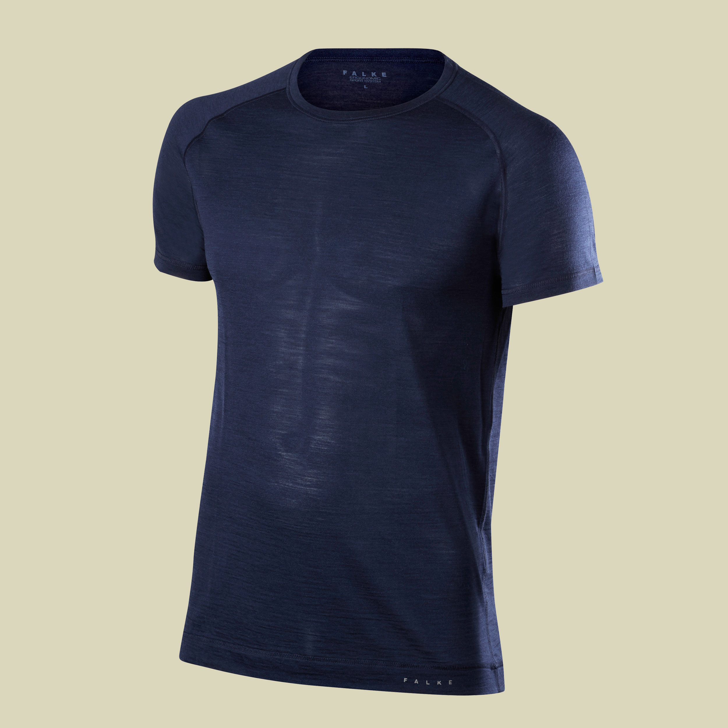 Silk-Wool Shortsleeved Shirt Men Größe L Farbe space blue