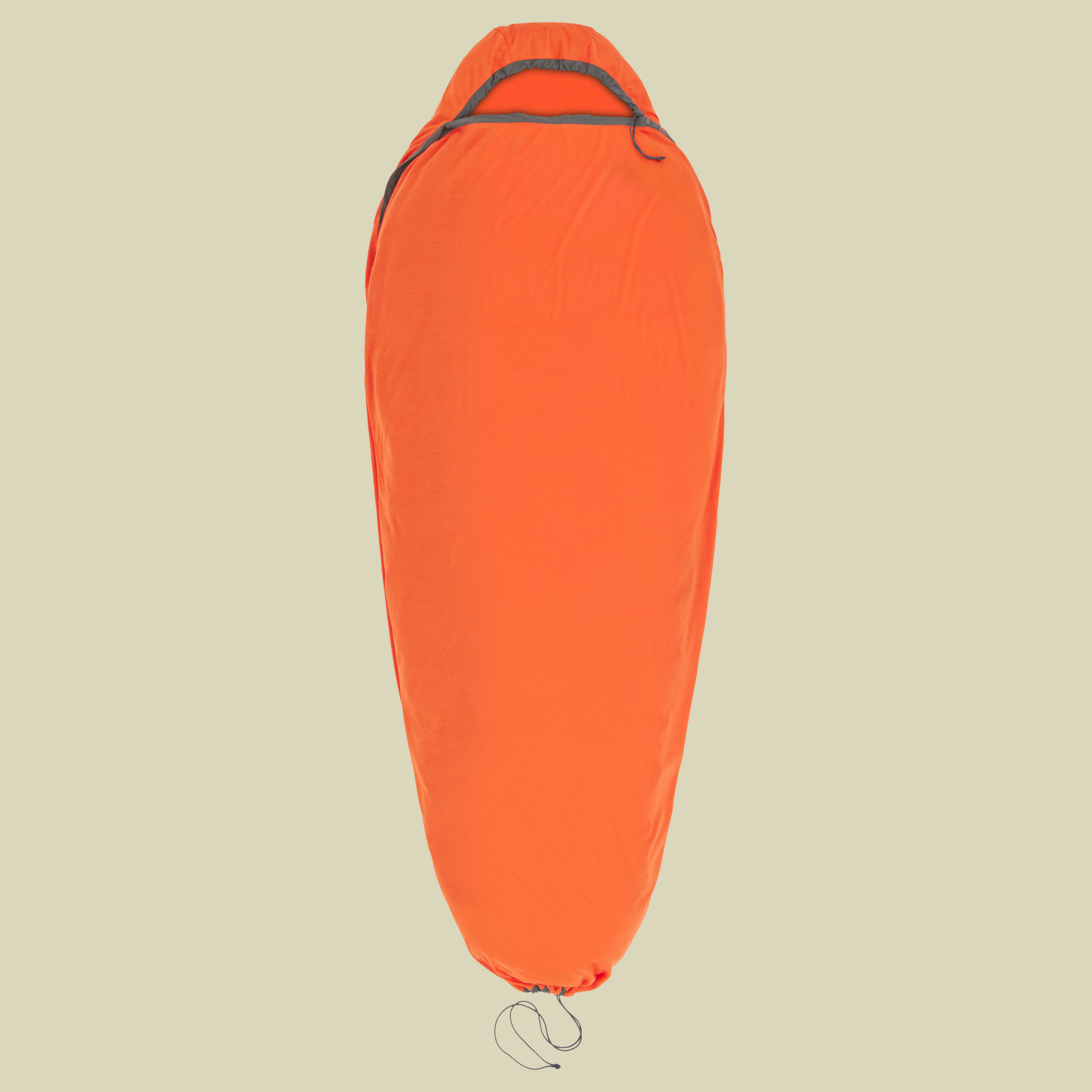 Reactor Extreme Sleeping Bag Liner - Mummy w/ Drawcord orange Standard - spicy orange