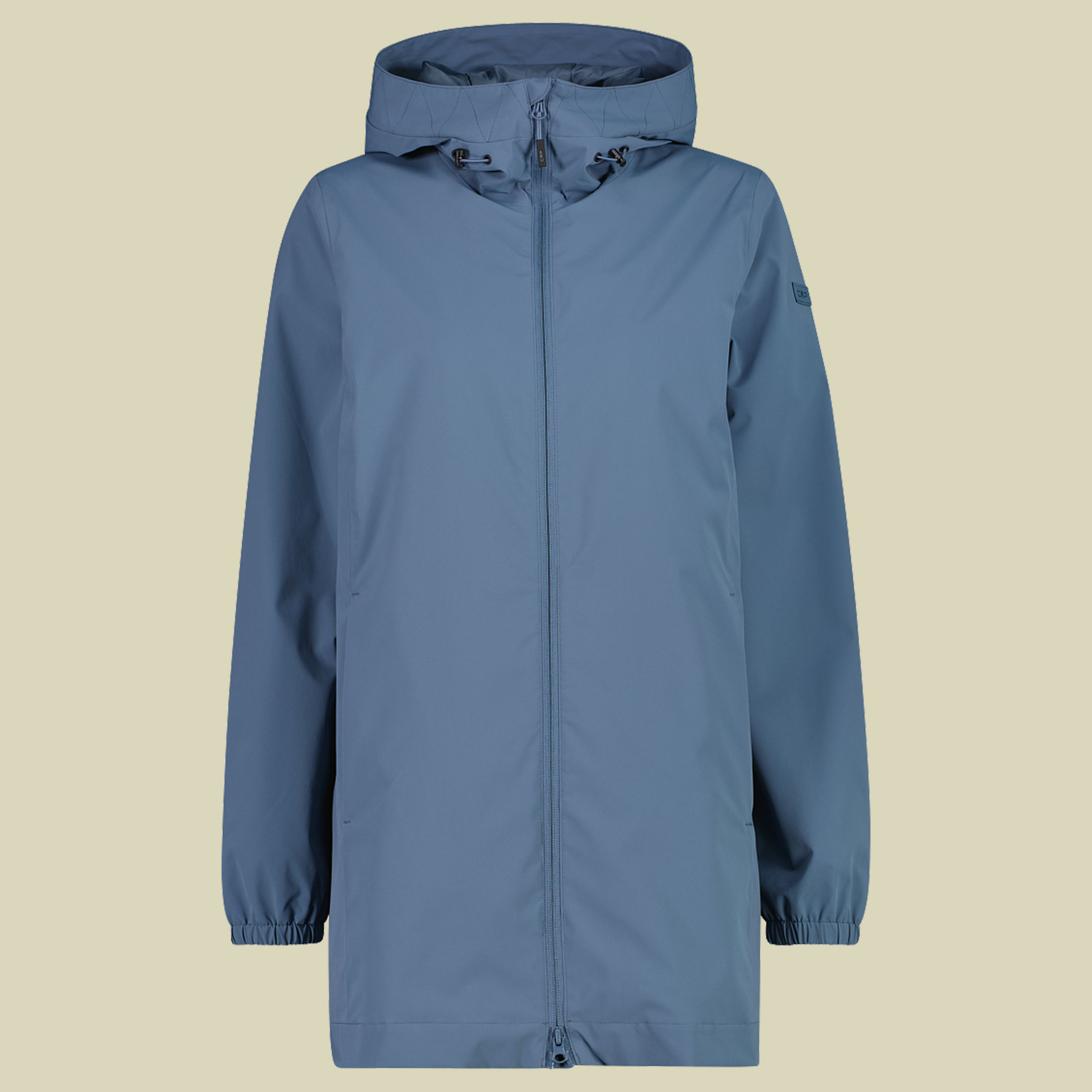 Woman Jacket Fix Hood 36 blau - Farbe space