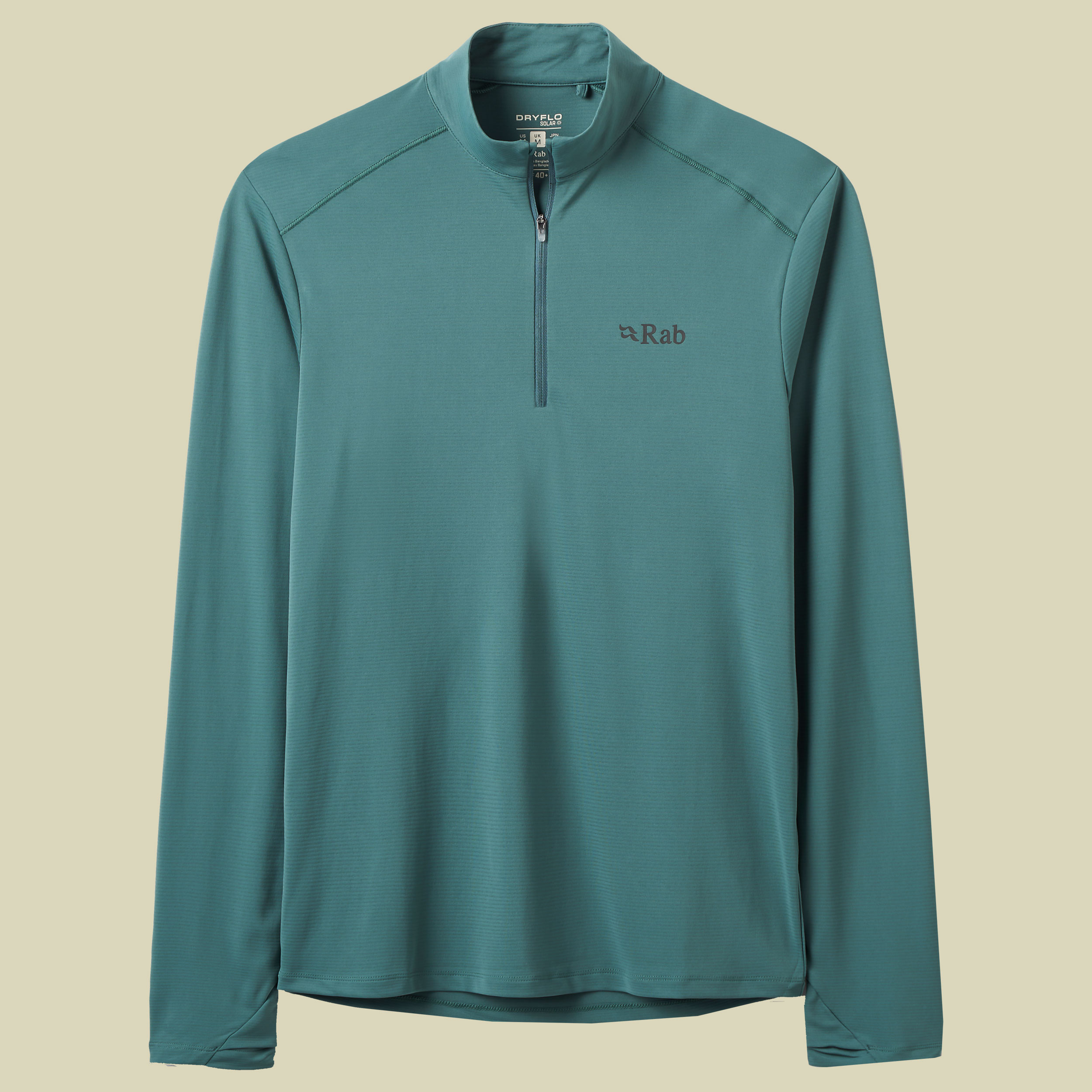 Force LS Zip Men L grün - sage