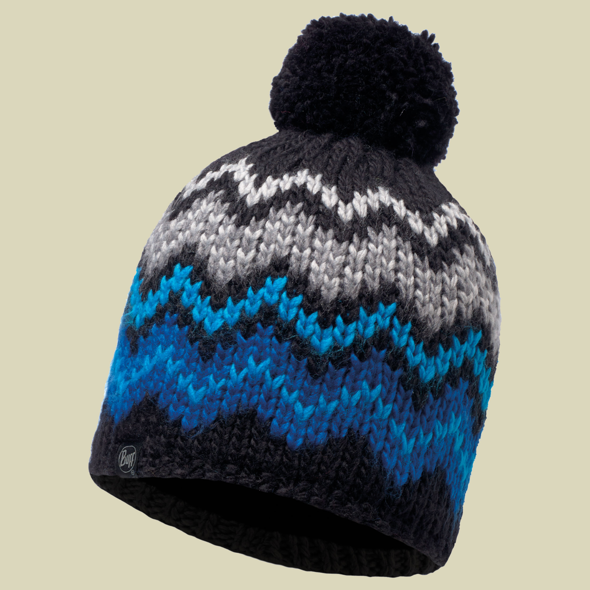 Knitted & Polar Fleece Hat Danke Größe one size Farbe black