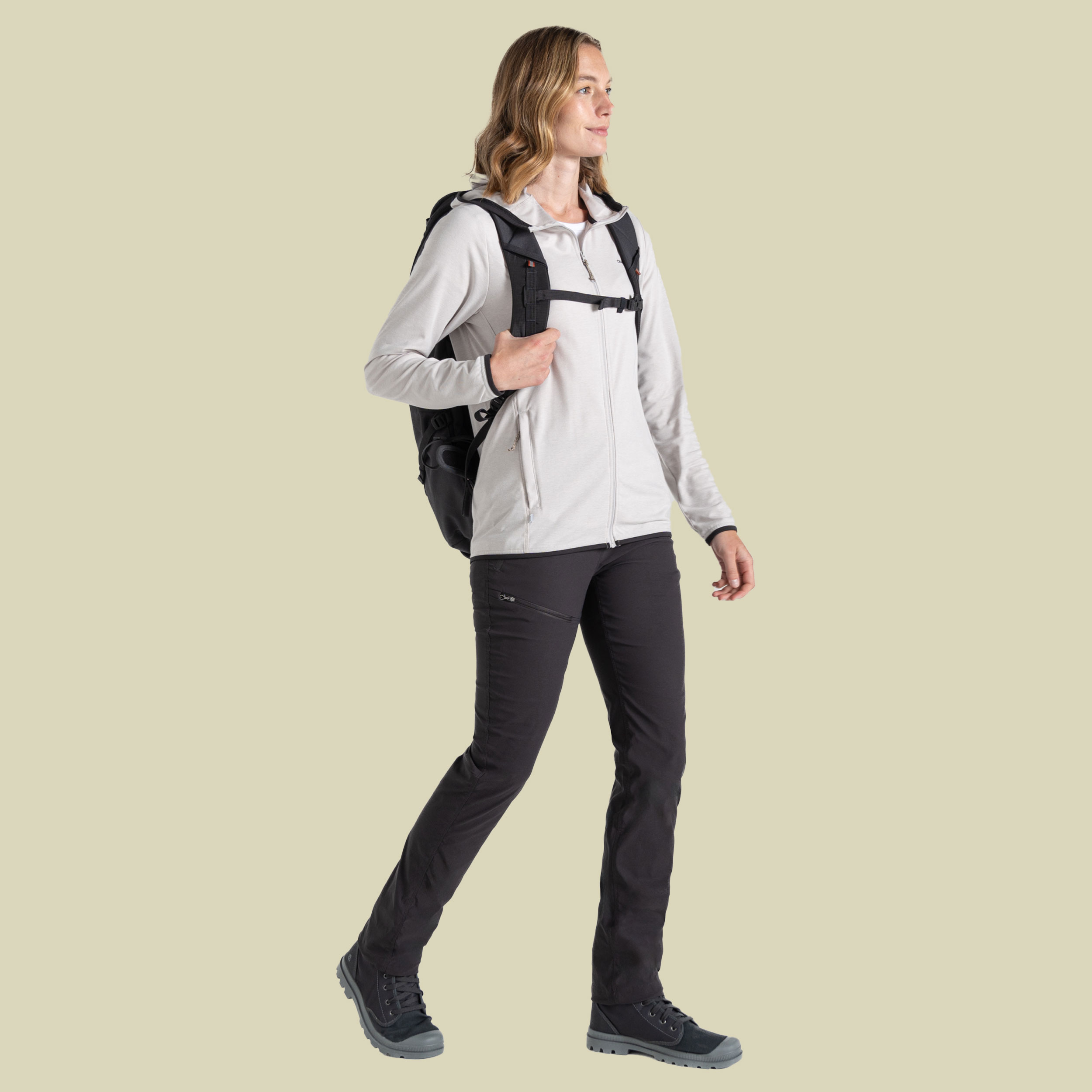 NosiLife Afia Hooded Jacket Women 36 grau - light grey marl (UK 10)