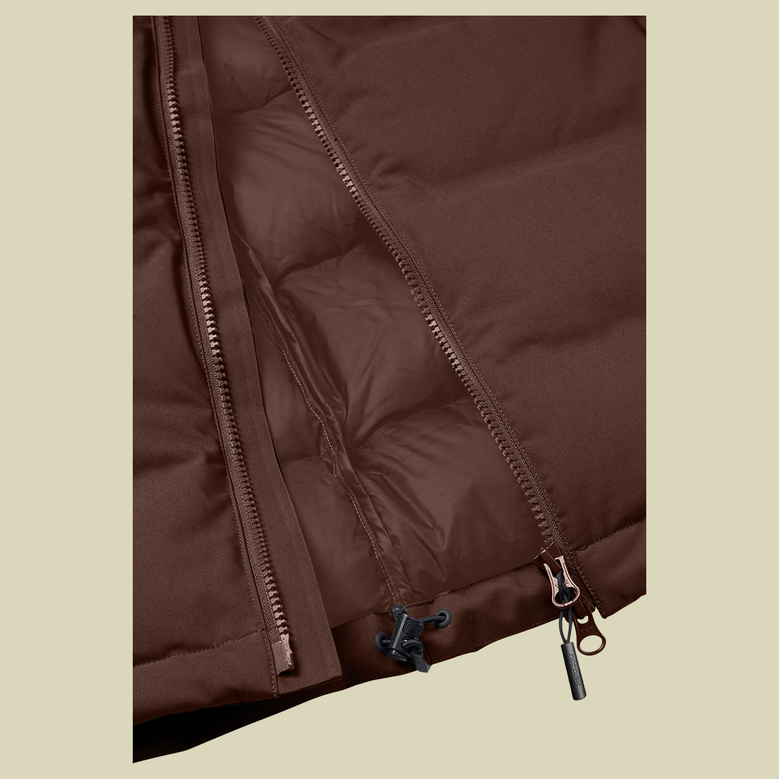Akkarvik Bonded Down Jacket Men braun1 XL - rocky road