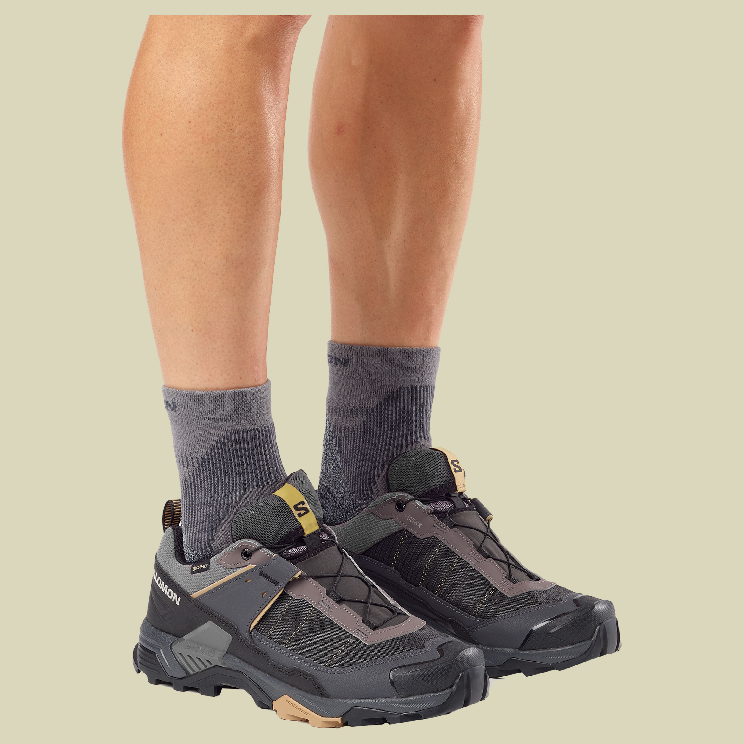 X Ultra 5 Wide GTX Men UK 8 grau - dark gull grey/asphalt/willow