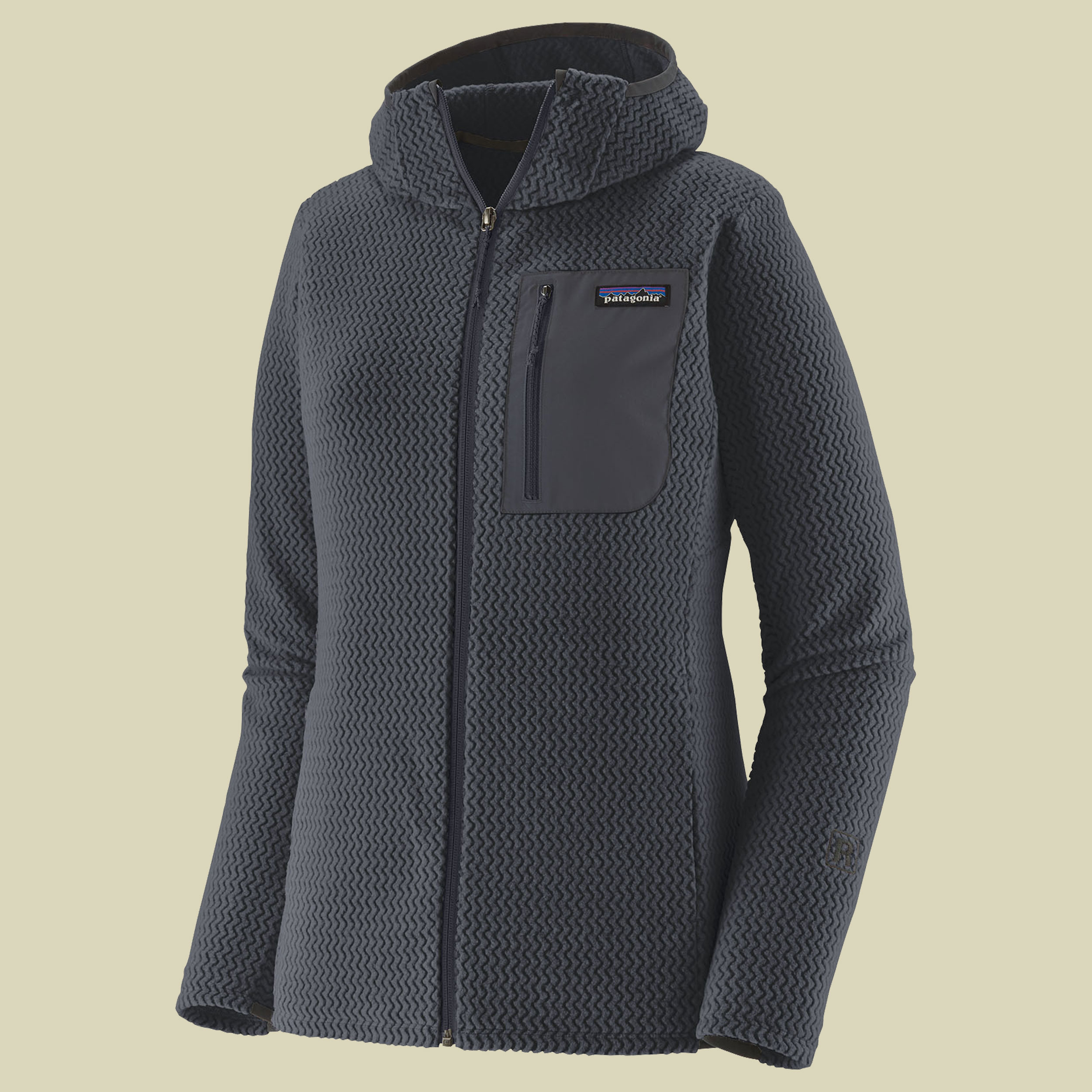 R1 Air Full-Zip Hoody Women blau II XL - smolder blue