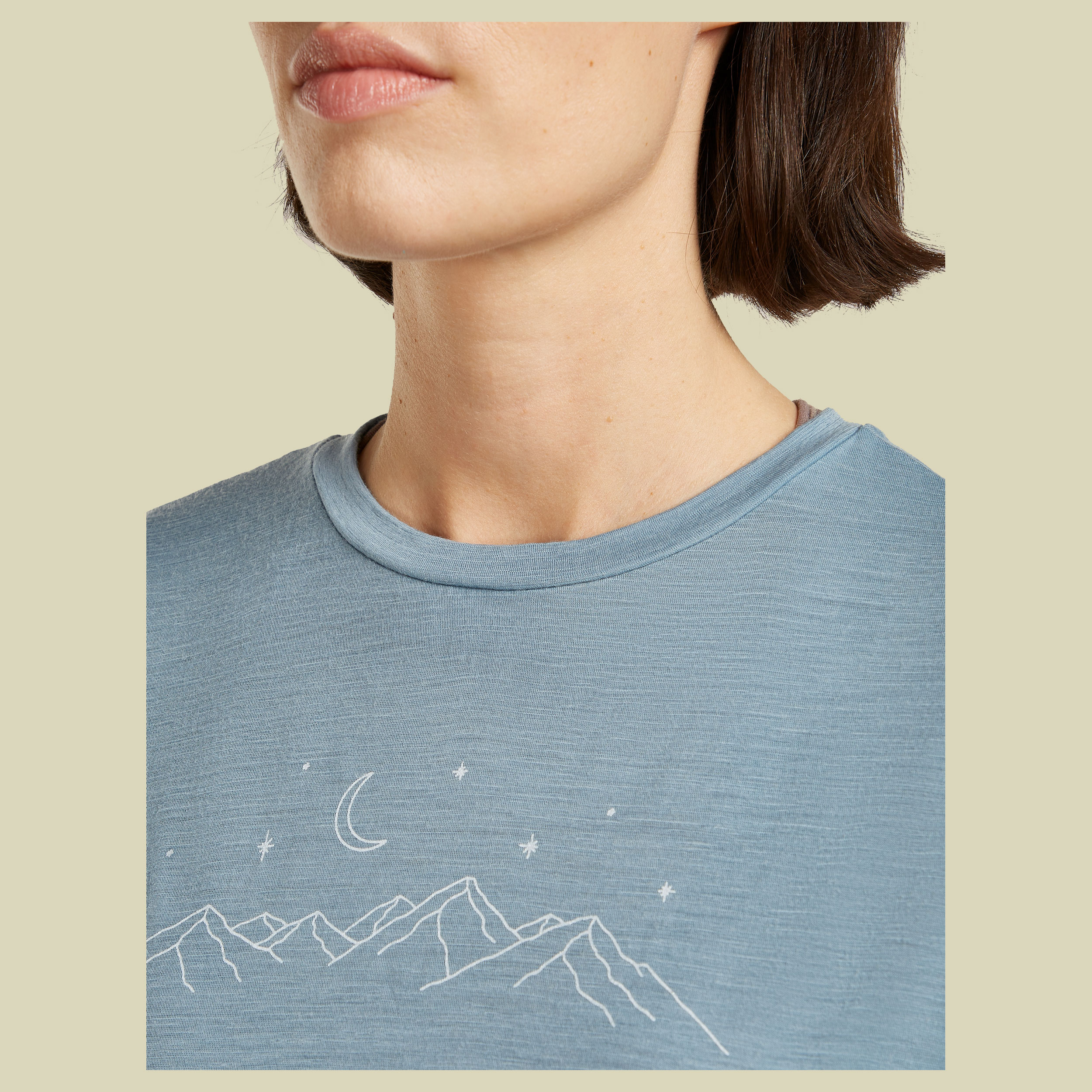 Merino 150 Tech Lite SS Tee Sparkling Stars Women XL blau - flint blue