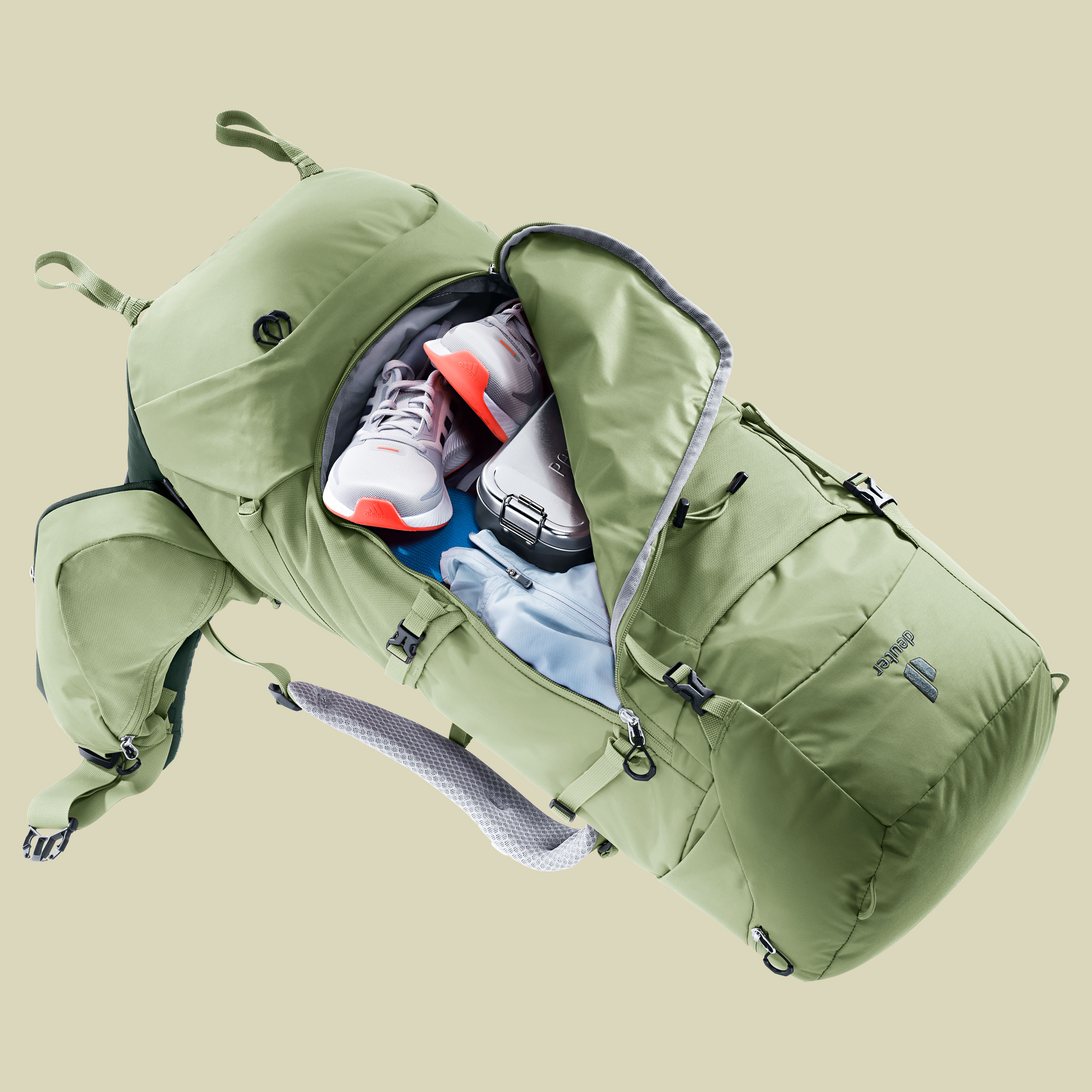 Aircontact Core 55+10 SL Women grün 55 L + 10 L - Farbe grove-ivy
